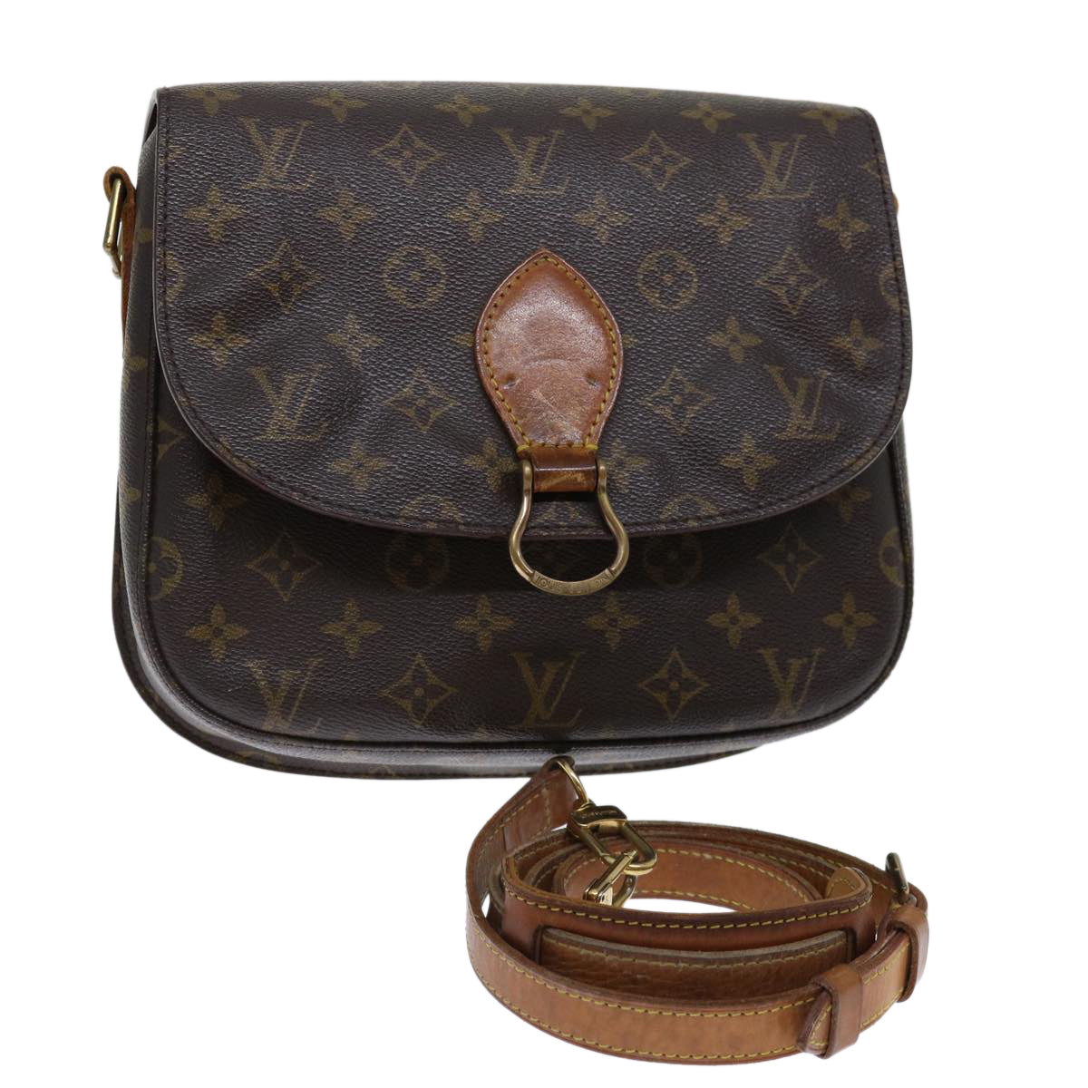 LOUIS VUITTON Monogram Saint Cloud GM Shoulder Bag M51242 LV 71050