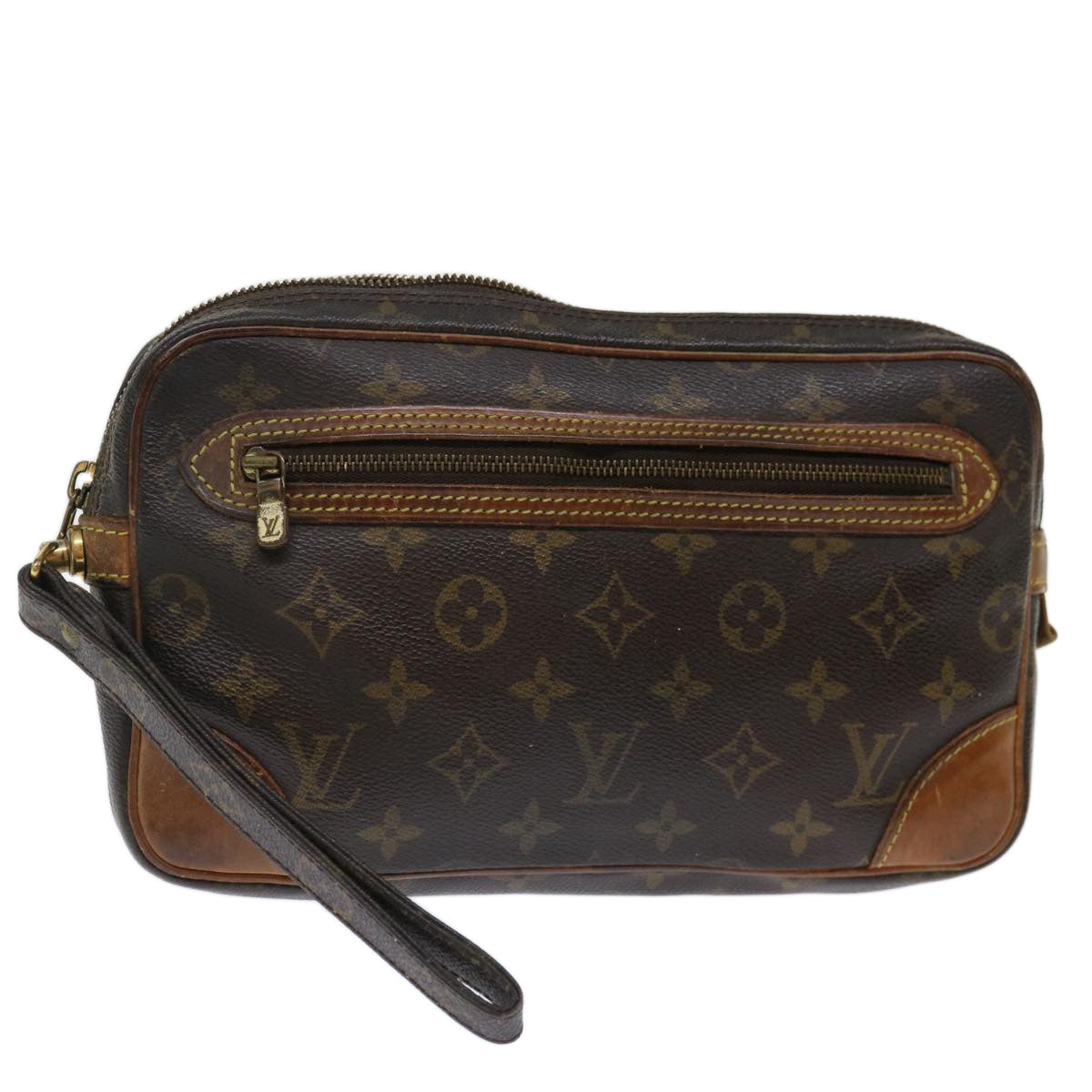 LOUIS VUITTON Monogram Marly Dragonne GM Clutch Bag M51825 LV 71051