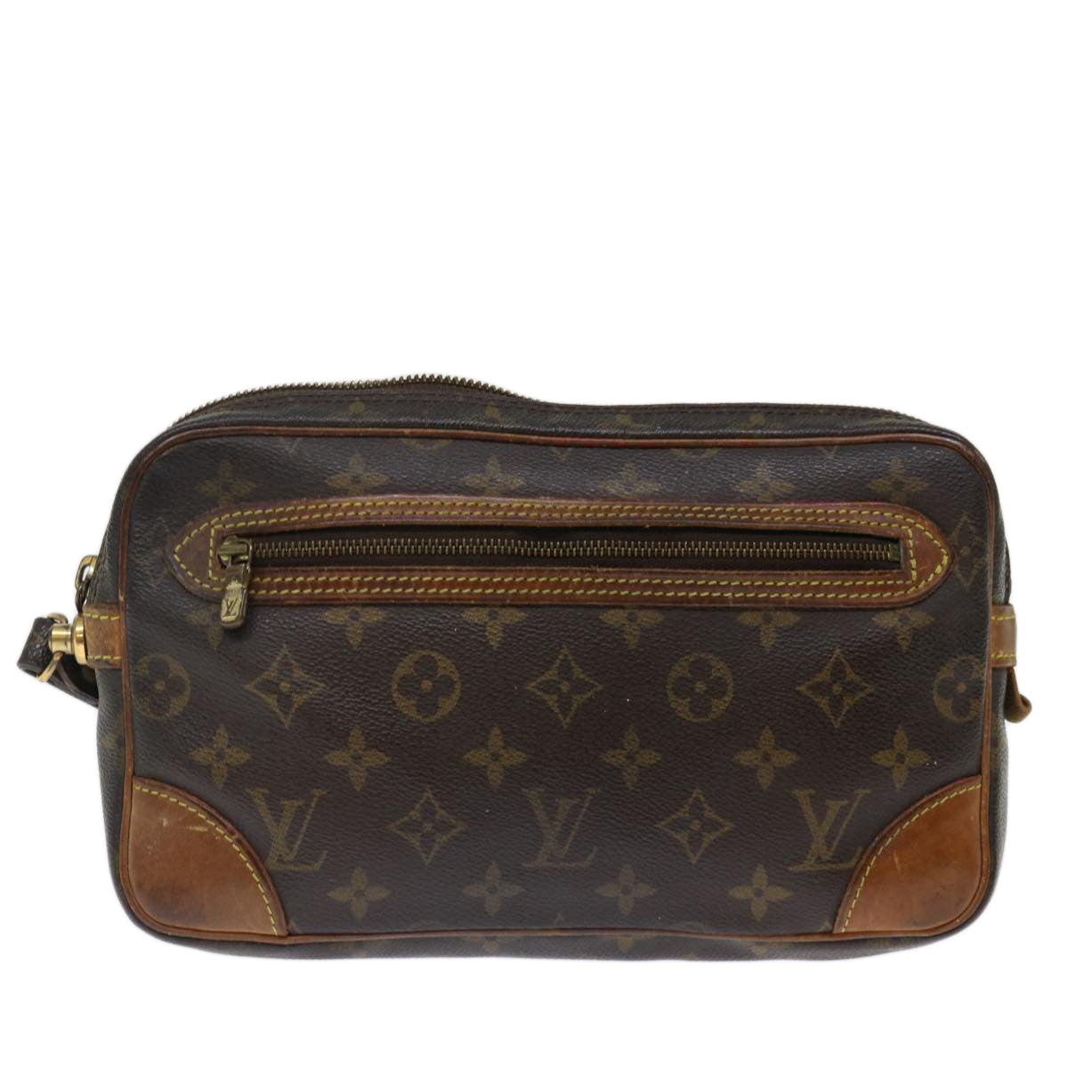 LOUIS VUITTON Monogram Marly Dragonne GM Clutch Bag M51825 LV 71051