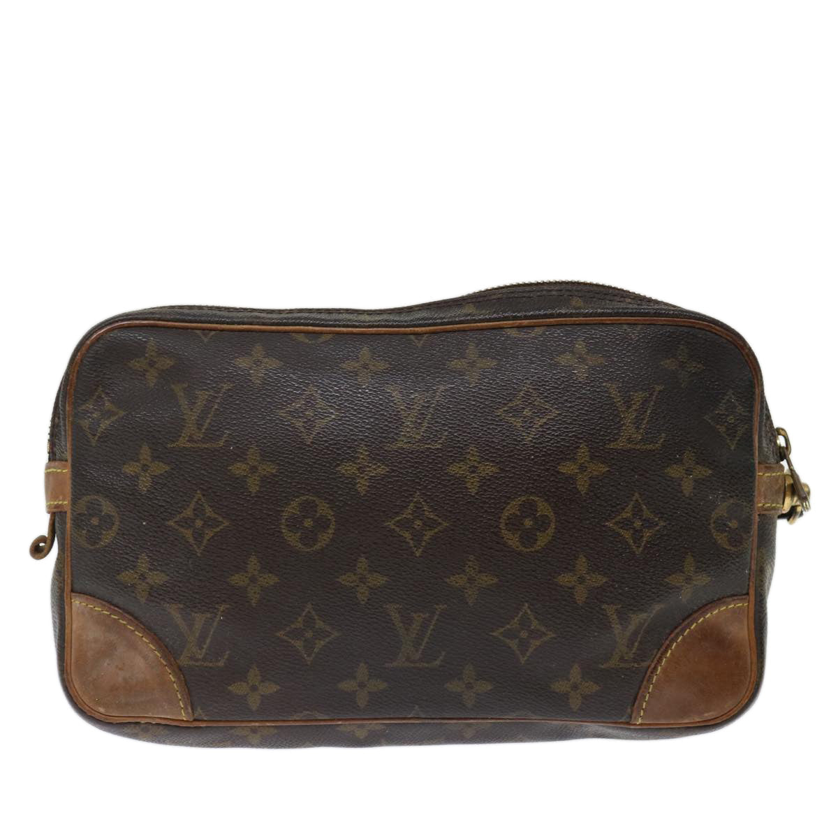 LOUIS VUITTON Monogram Marly Dragonne GM Clutch Bag M51825 LV 71051