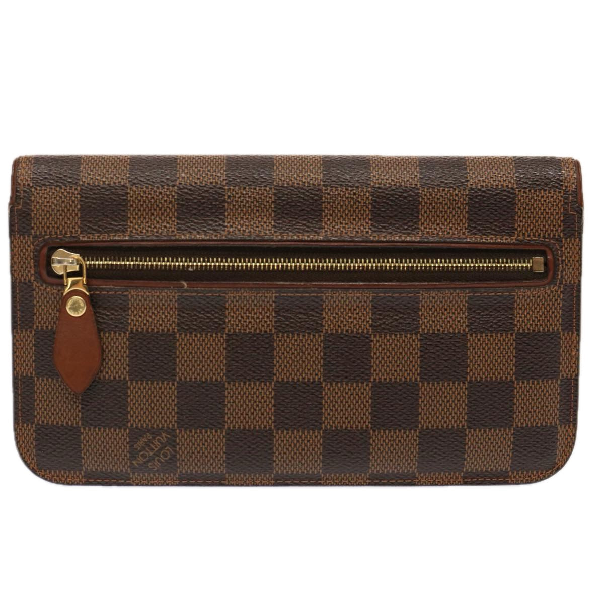 LOUIS VUITTON Damier Ebene Portefeuille Ascot Long Wallet N63171 LV 71056