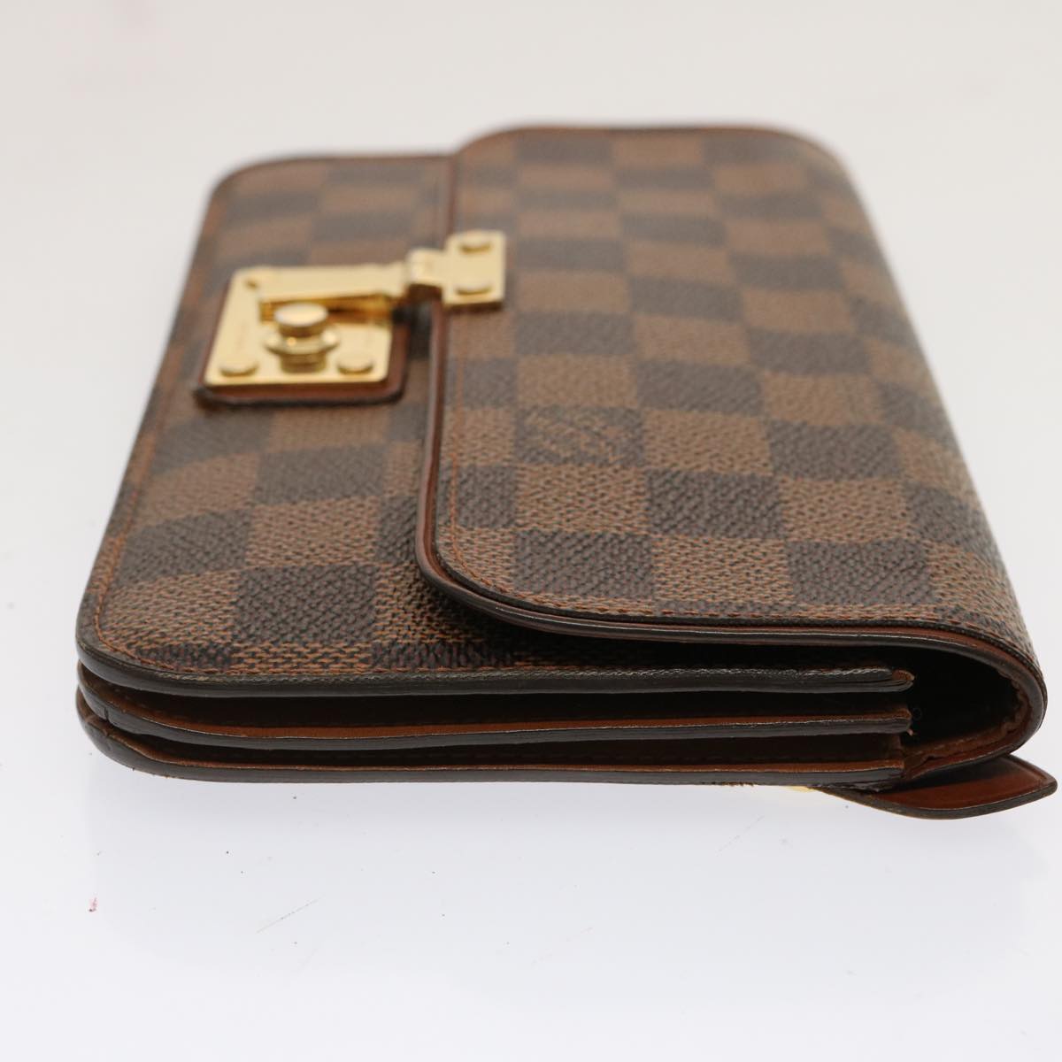 LOUIS VUITTON Damier Ebene Portefeuille Ascot Long Wallet N63171 LV 71056