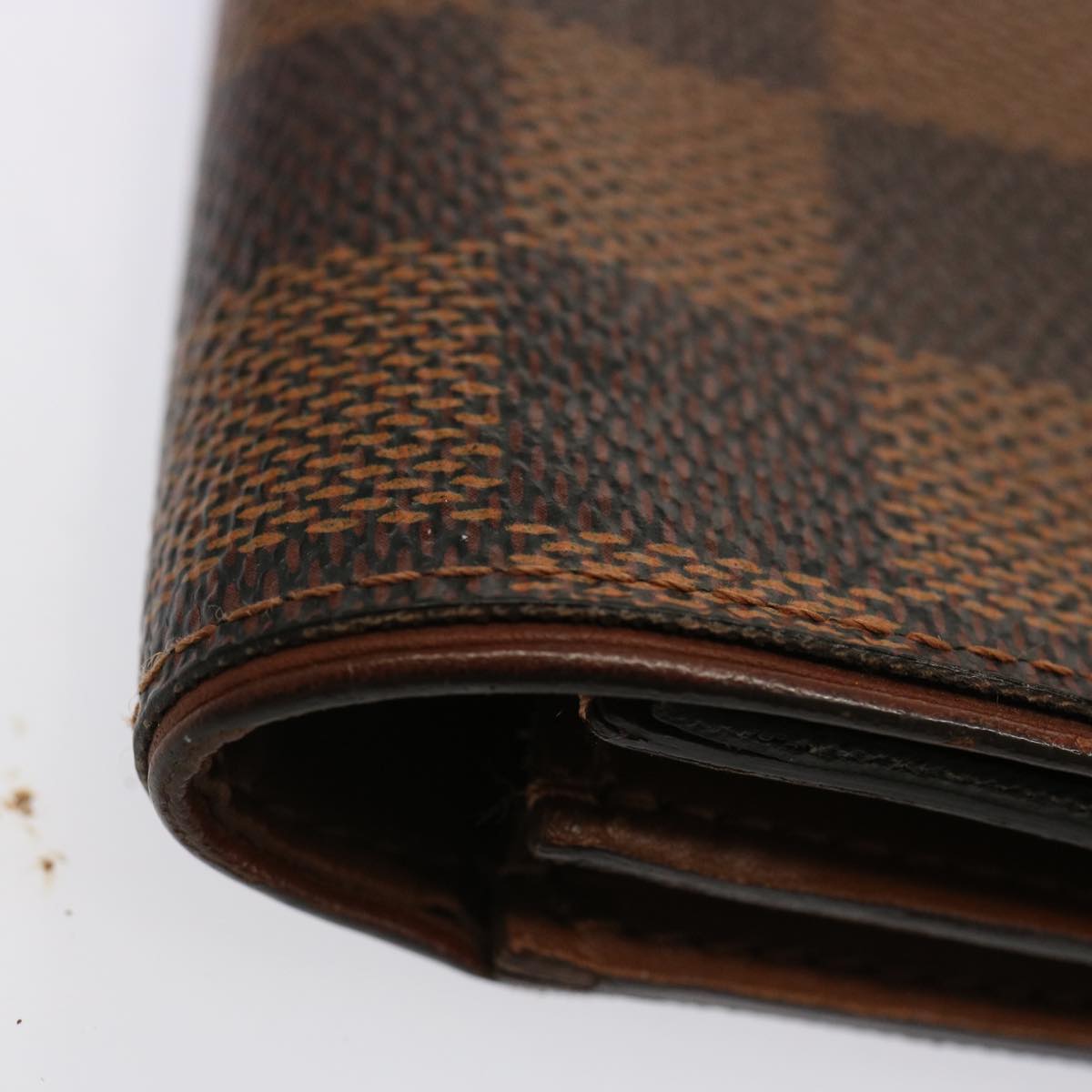 LOUIS VUITTON Damier Ebene Portefeuille Ascot Long Wallet N63171 LV 71056