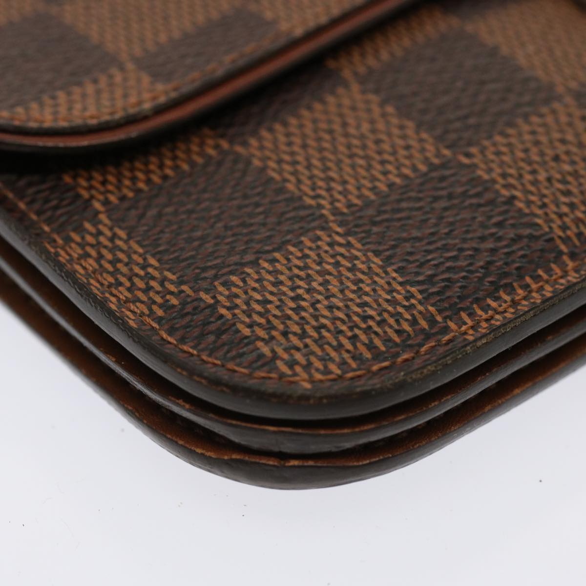 LOUIS VUITTON Damier Ebene Portefeuille Ascot Long Wallet N63171 LV 71056