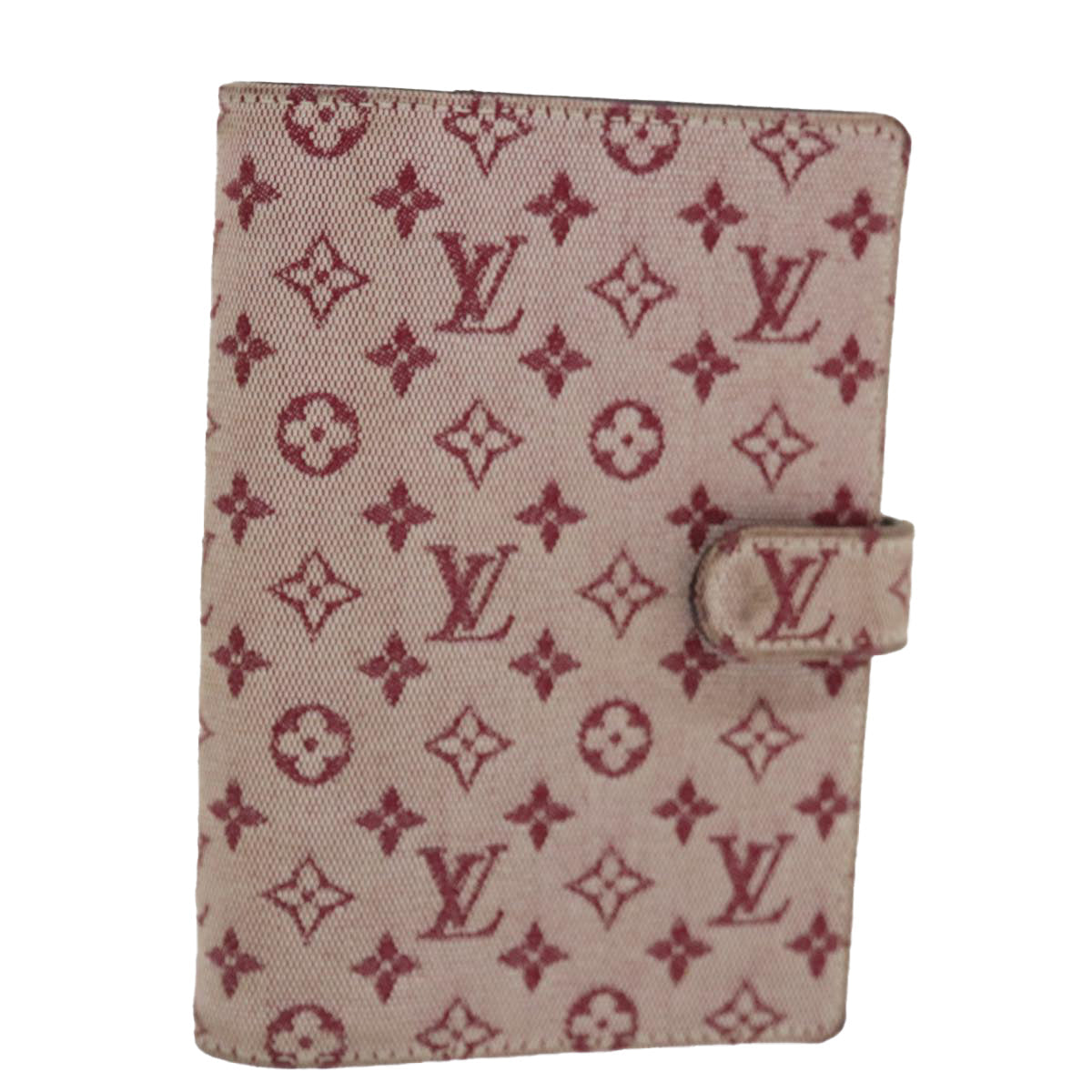 LOUIS VUITTON Monogram Mini Agenda PM Day Planner Cover Red R20912 LV 71058