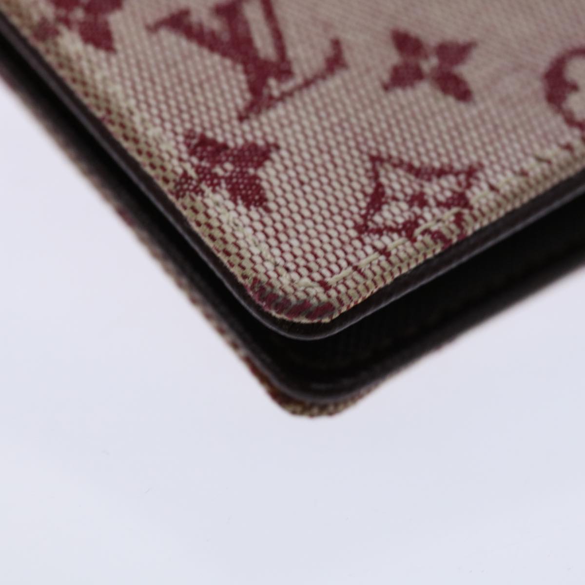 LOUIS VUITTON Monogram Mini Agenda PM Day Planner Cover Red R20912 LV 71058
