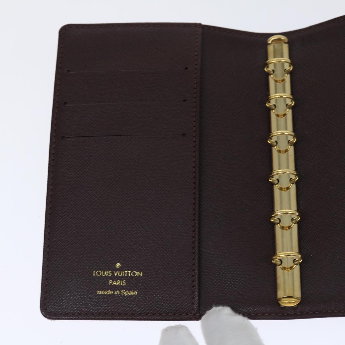 LOUIS VUITTON Monogram Mini Agenda PM Day Planner Cover Red R20912 LV 71058