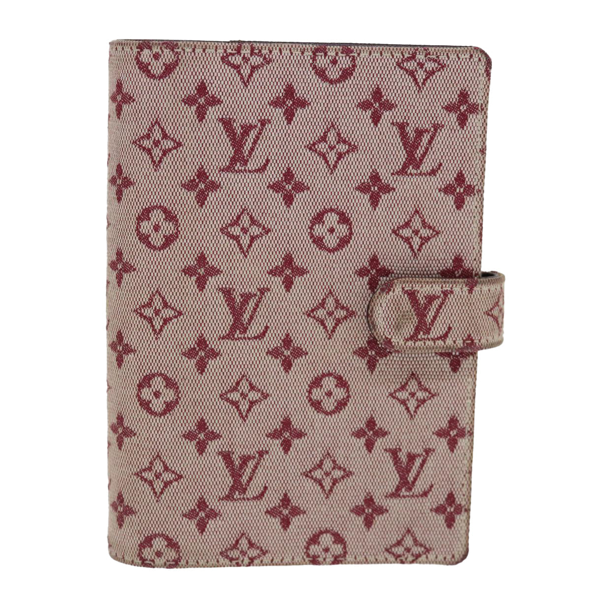 LOUIS VUITTON Monogram Mini Agenda PM Day Planner Cover Red R20912 LV 71058