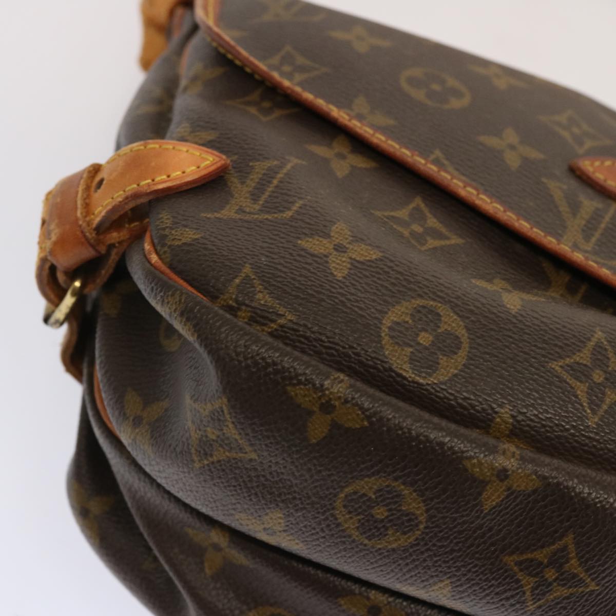LOUIS VUITTON Monogram Saumur 30 Shoulder Bag M42256 LV 71080