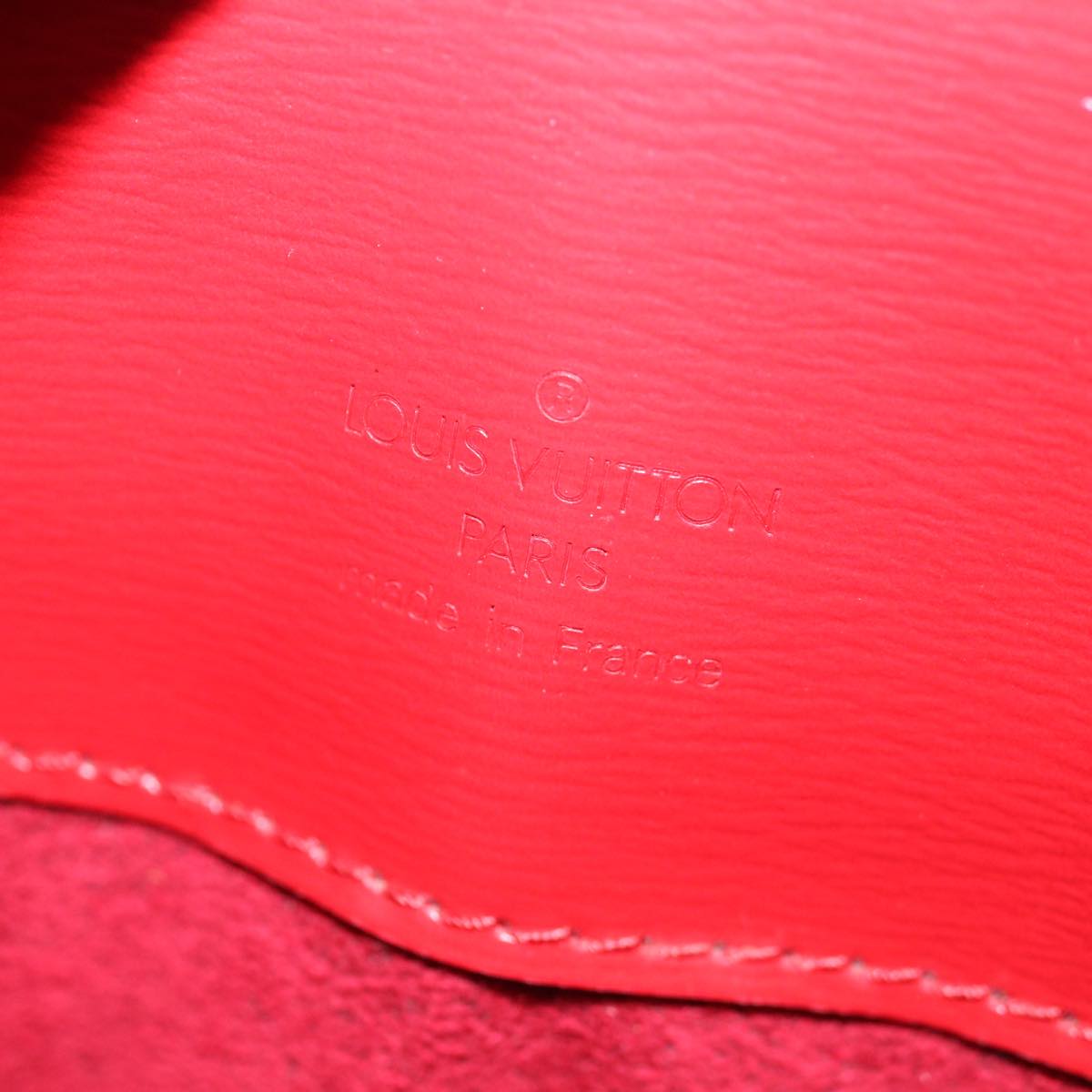 LOUIS VUITTON Epi Cluny Shoulder Bag Red M52257 LV 71082