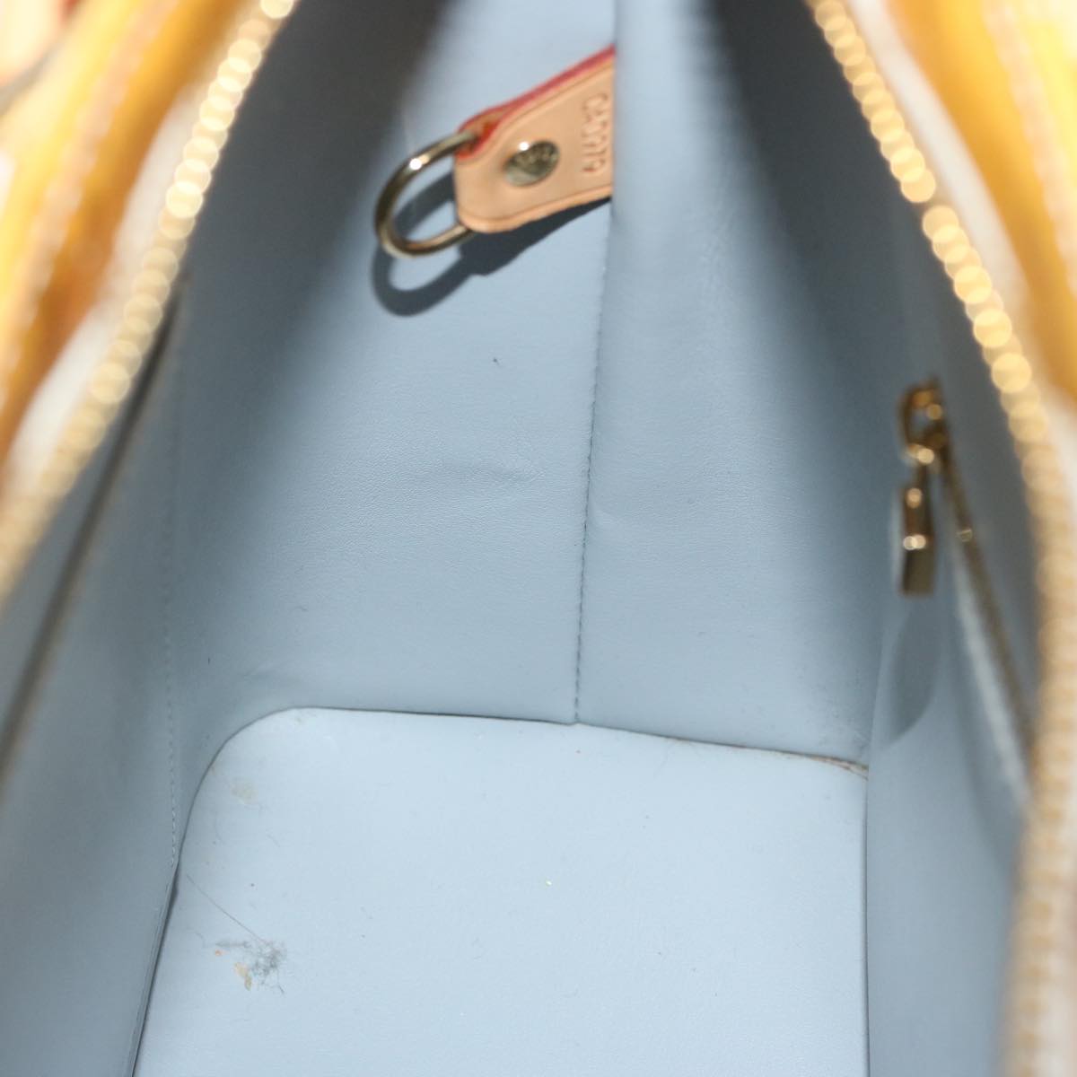 LOUIS VUITTON Monogram Vernis Houston Hand Bag Gris M91053 LV 71085