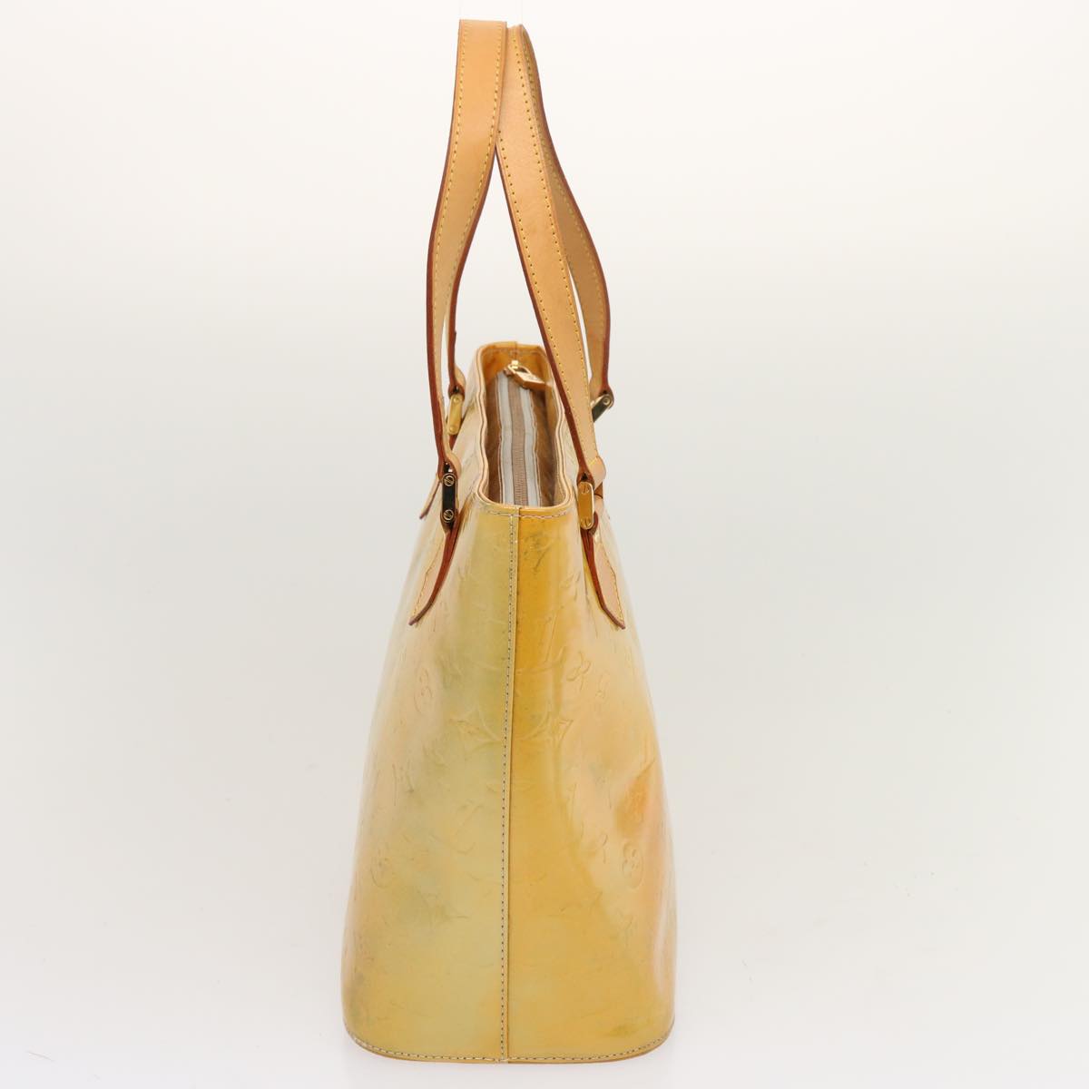 LOUIS VUITTON Monogram Vernis Houston Hand Bag Gris M91053 LV 71085