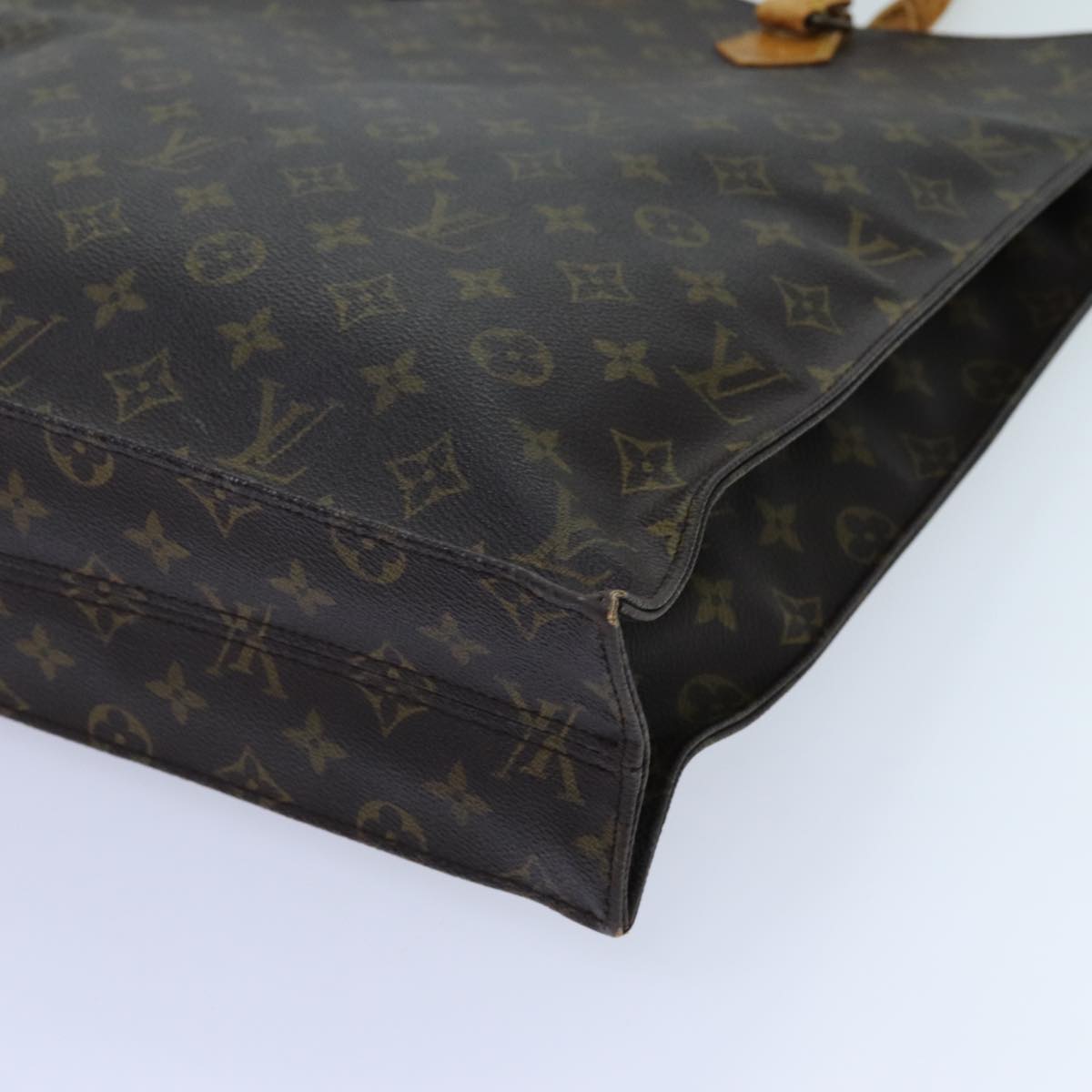LOUIS VUITTON Monogram Sac Plat Hand Bag M51140 LV 71089