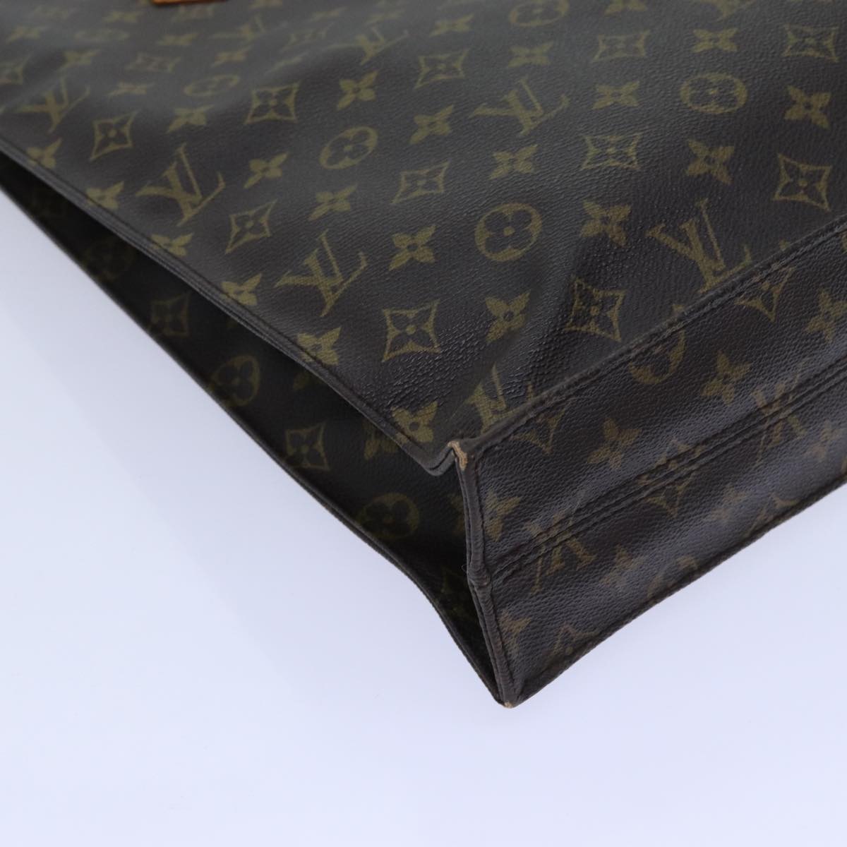 LOUIS VUITTON Monogram Sac Plat Hand Bag M51140 LV 71089