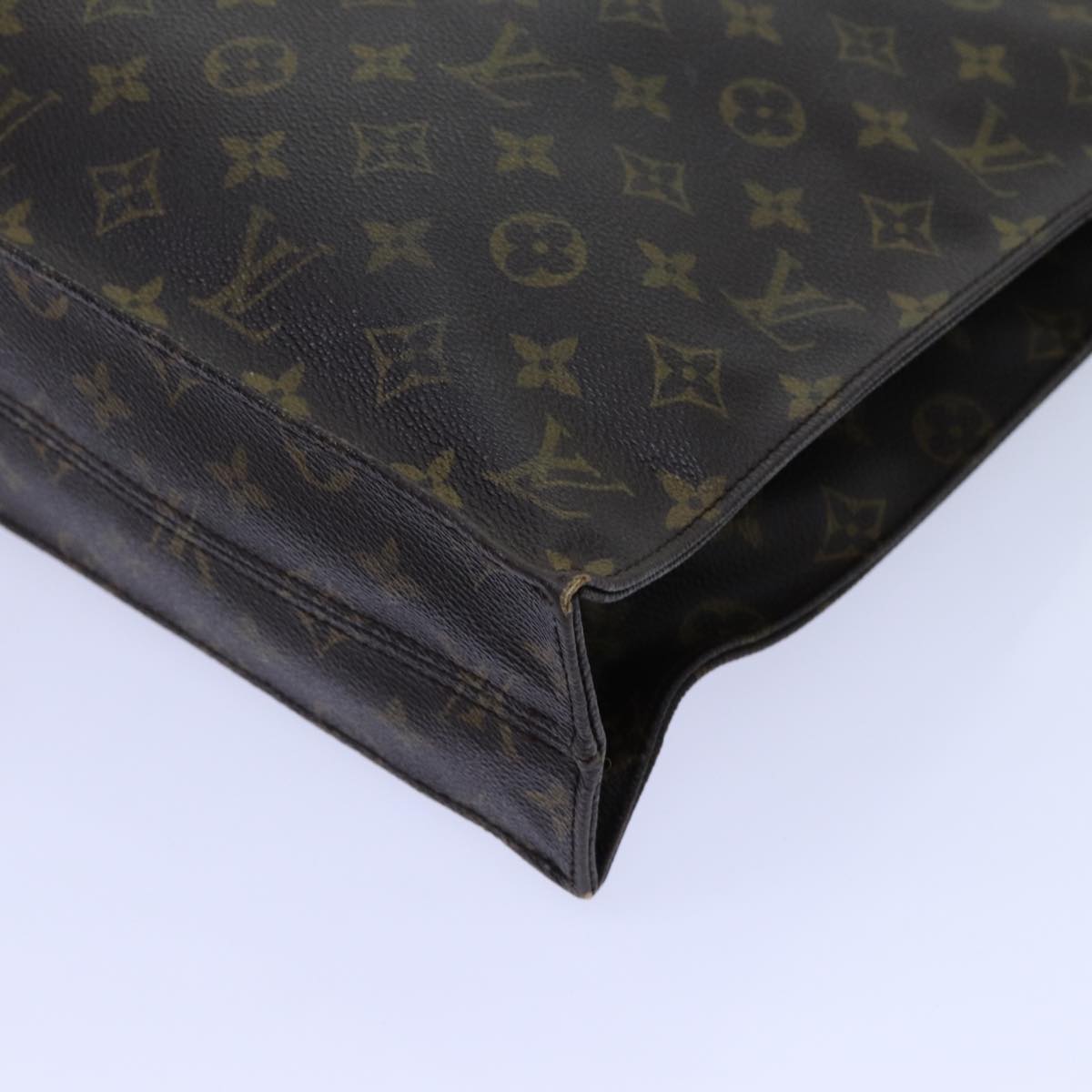 LOUIS VUITTON Monogram Sac Plat Hand Bag M51140 LV 71089