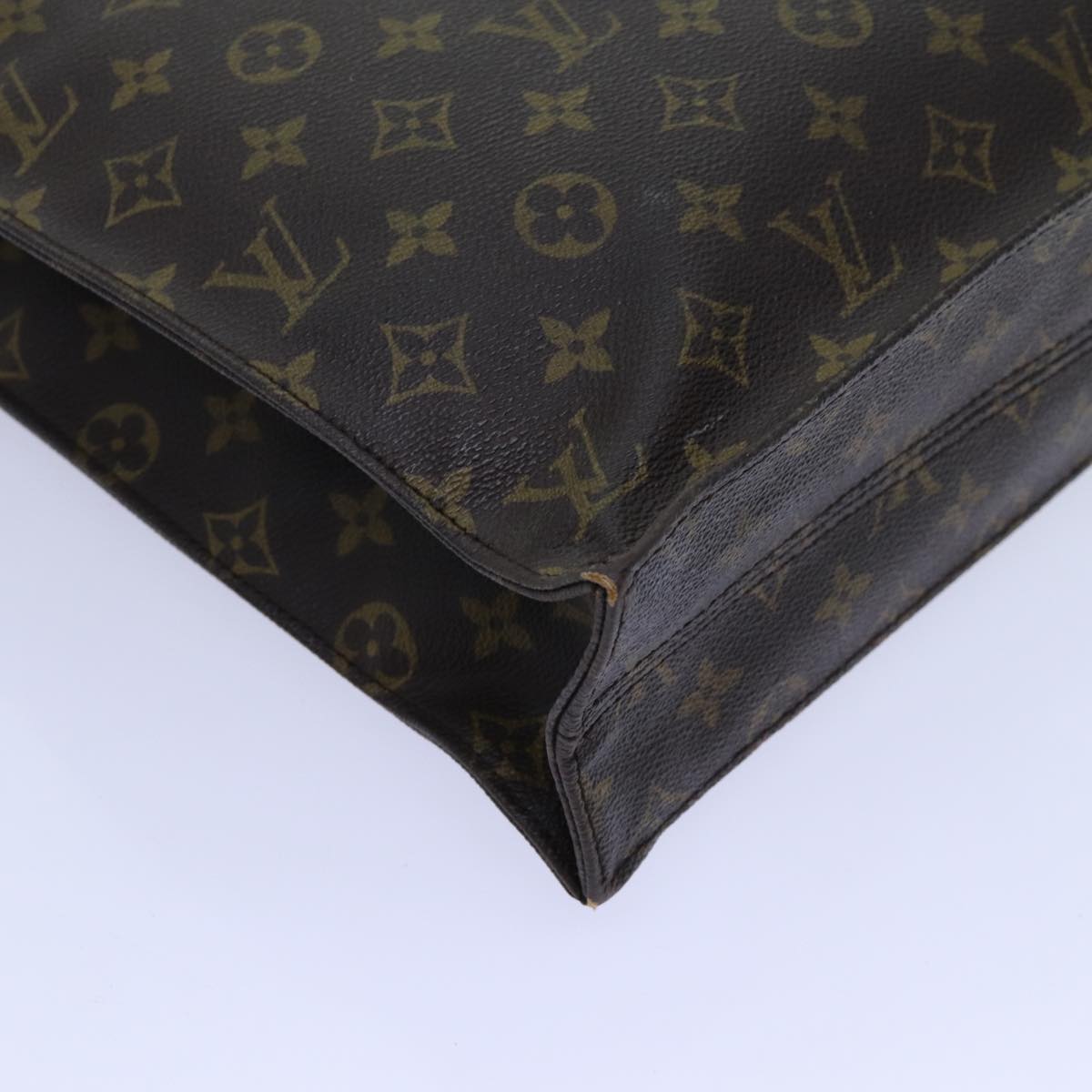 LOUIS VUITTON Monogram Sac Plat Hand Bag M51140 LV 71089