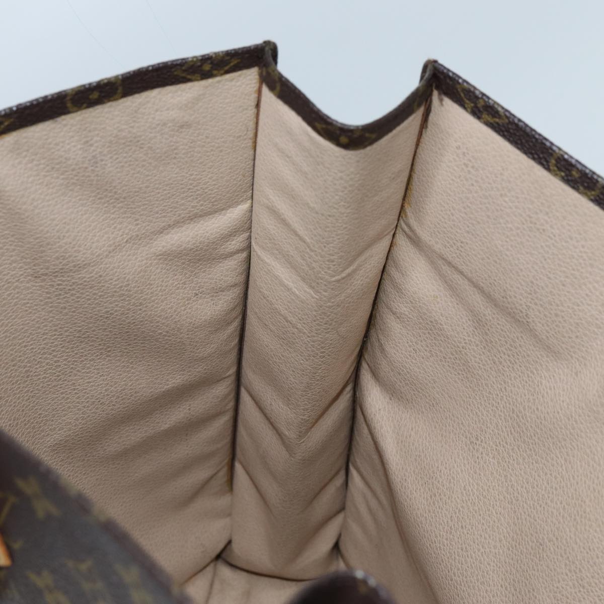 LOUIS VUITTON Monogram Sac Plat Hand Bag M51140 LV 71089