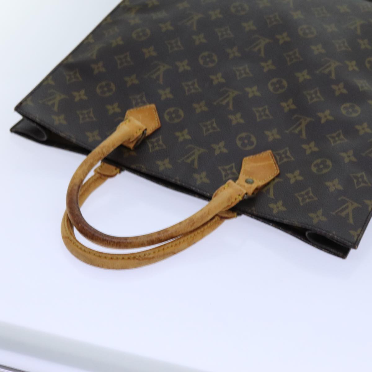 LOUIS VUITTON Monogram Sac Plat Hand Bag M51140 LV 71089