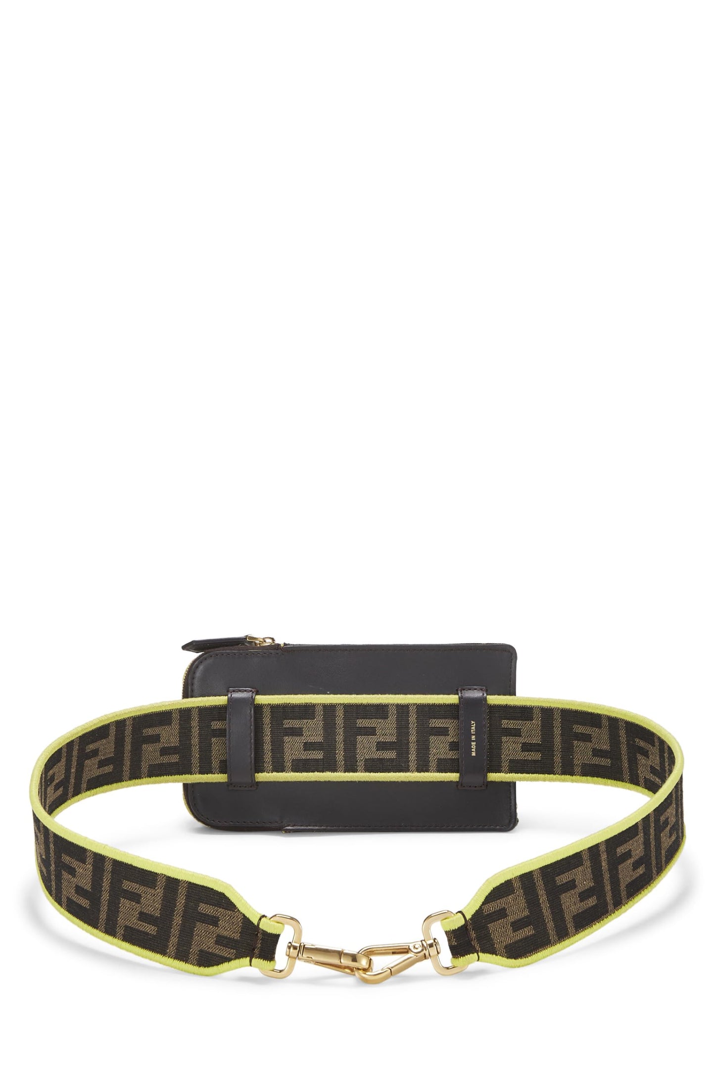 Fendi,  Yellow Zucca Coated Canvas 1974 Strap You, Yellow