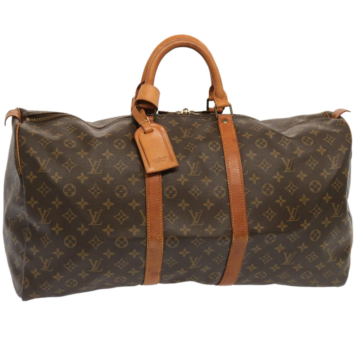LOUIS VUITTON Monogram Keepall 55 Boston Bag M41424 LV 71115