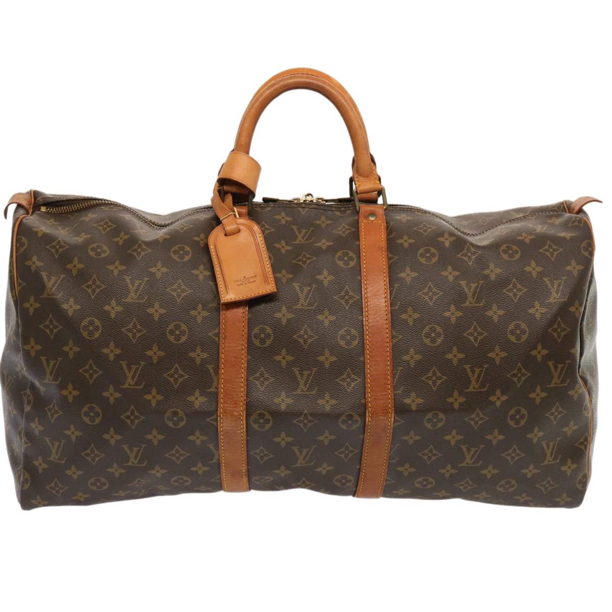 LOUIS VUITTON Monogram Keepall 55 Boston Bag M41424 LV 71115