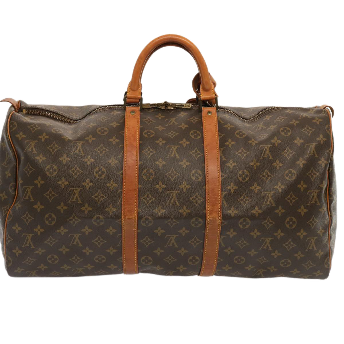 LOUIS VUITTON Monogram Keepall 55 Boston Bag M41424 LV 71115