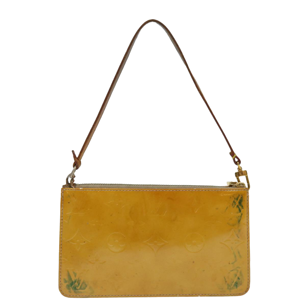 LOUIS VUITTON Monogram Vernis Lexington Pouch Beige M91010 LV 71143
