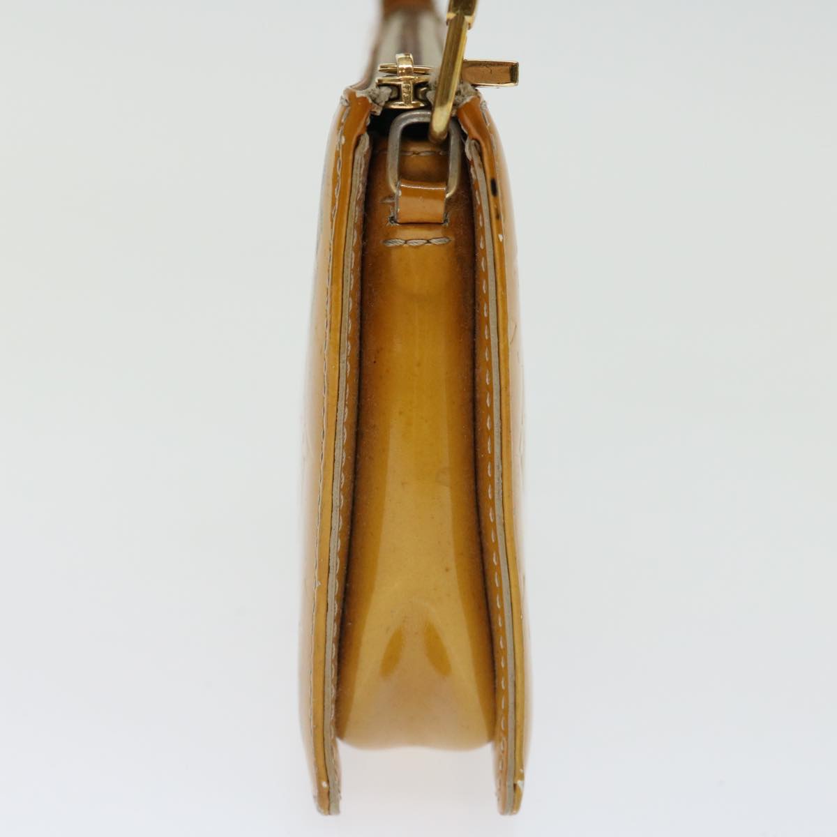 LOUIS VUITTON Monogram Vernis Lexington Pouch Beige M91010 LV 71143