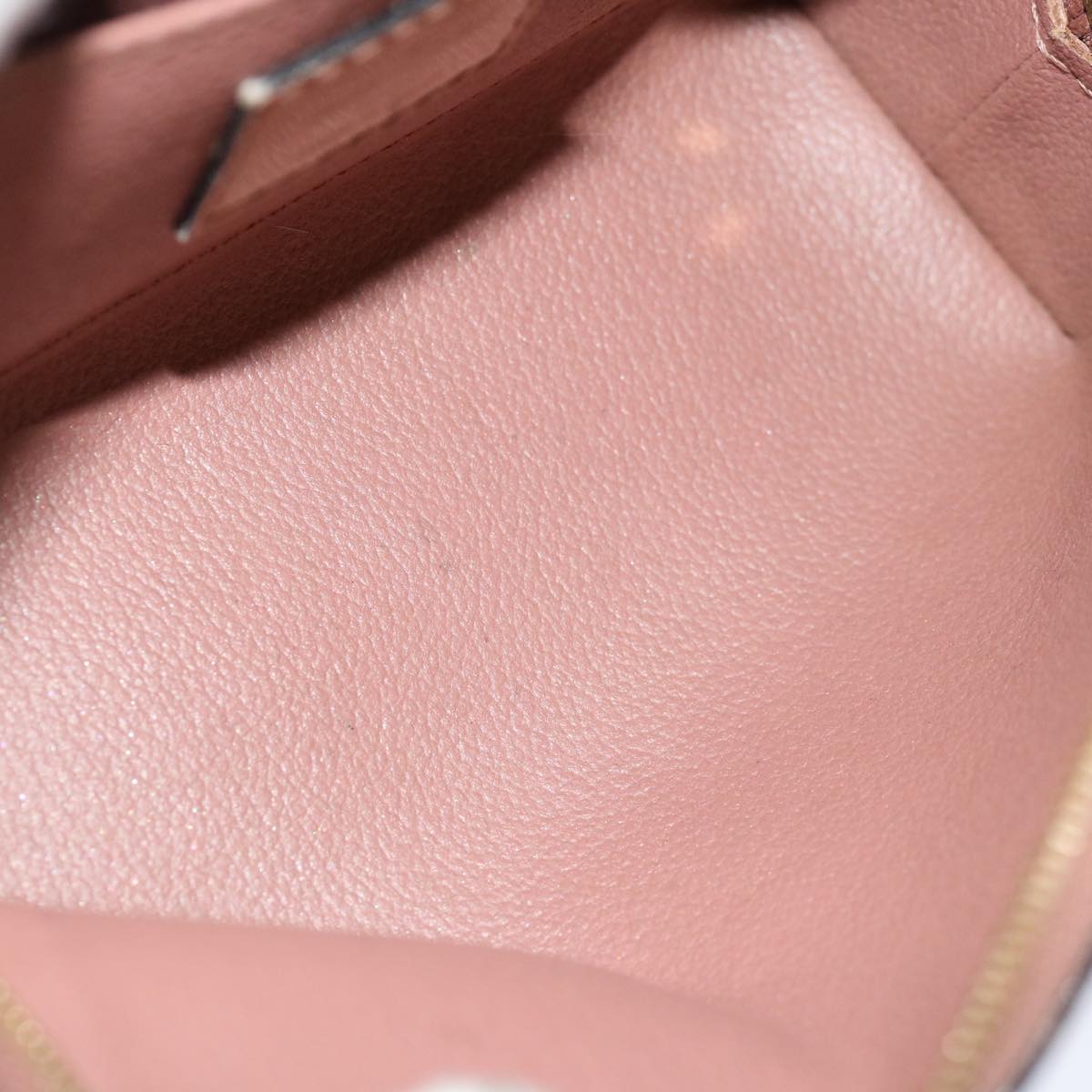 LOUIS VUITTON Monogram Vernis Pochette Pouch Rose Velours M90008 LV 71145