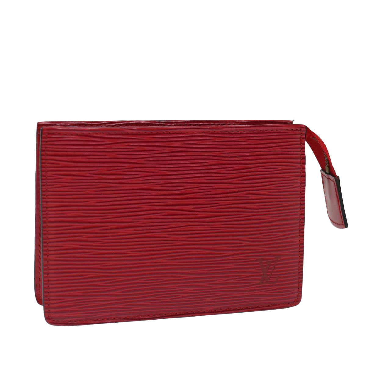 LOUIS VUITTON Epi Poche Toilette 15 Pouch Red LV 71147