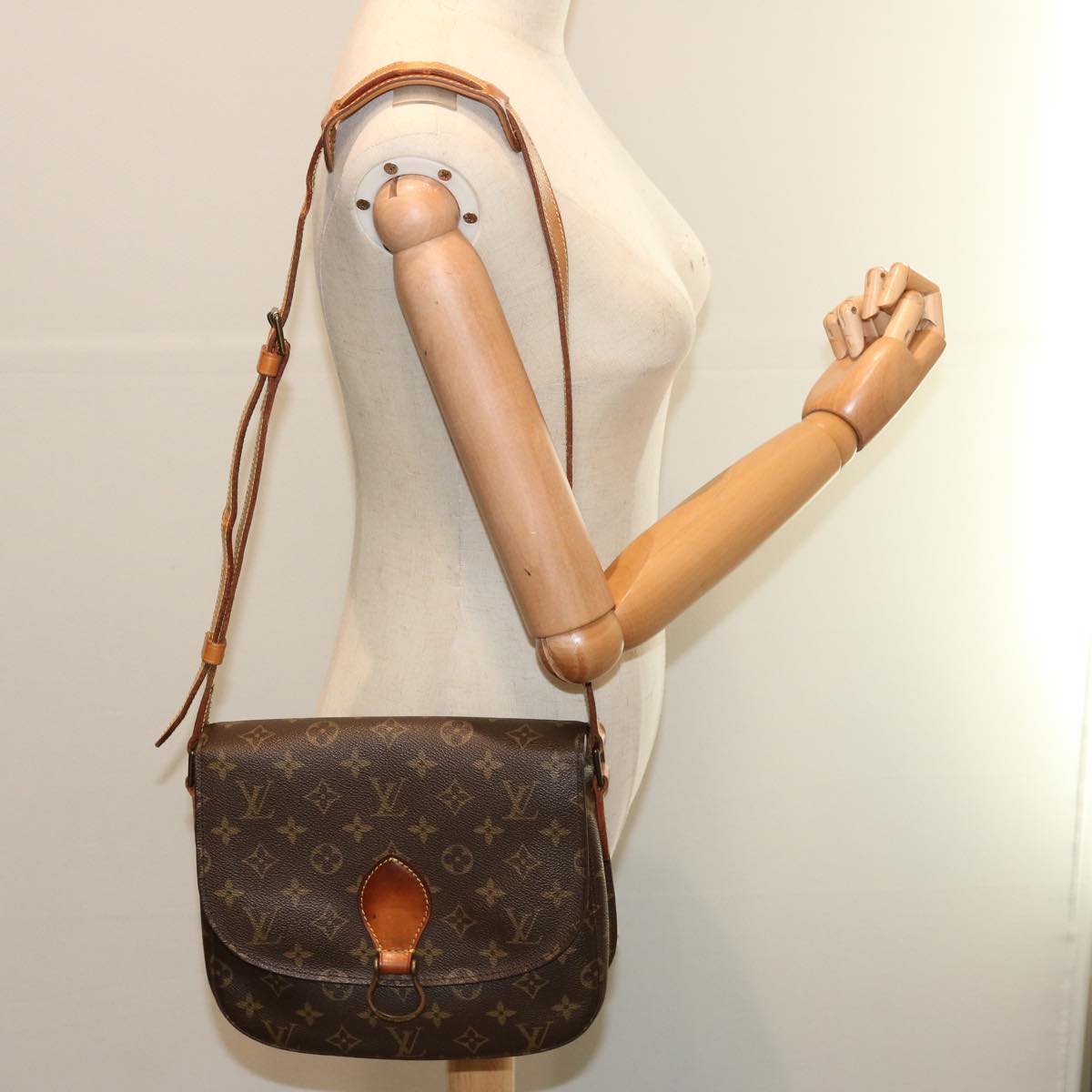 LOUIS VUITTON Monogram Saint Cloud GM Shoulder Bag M51242 LV 71158