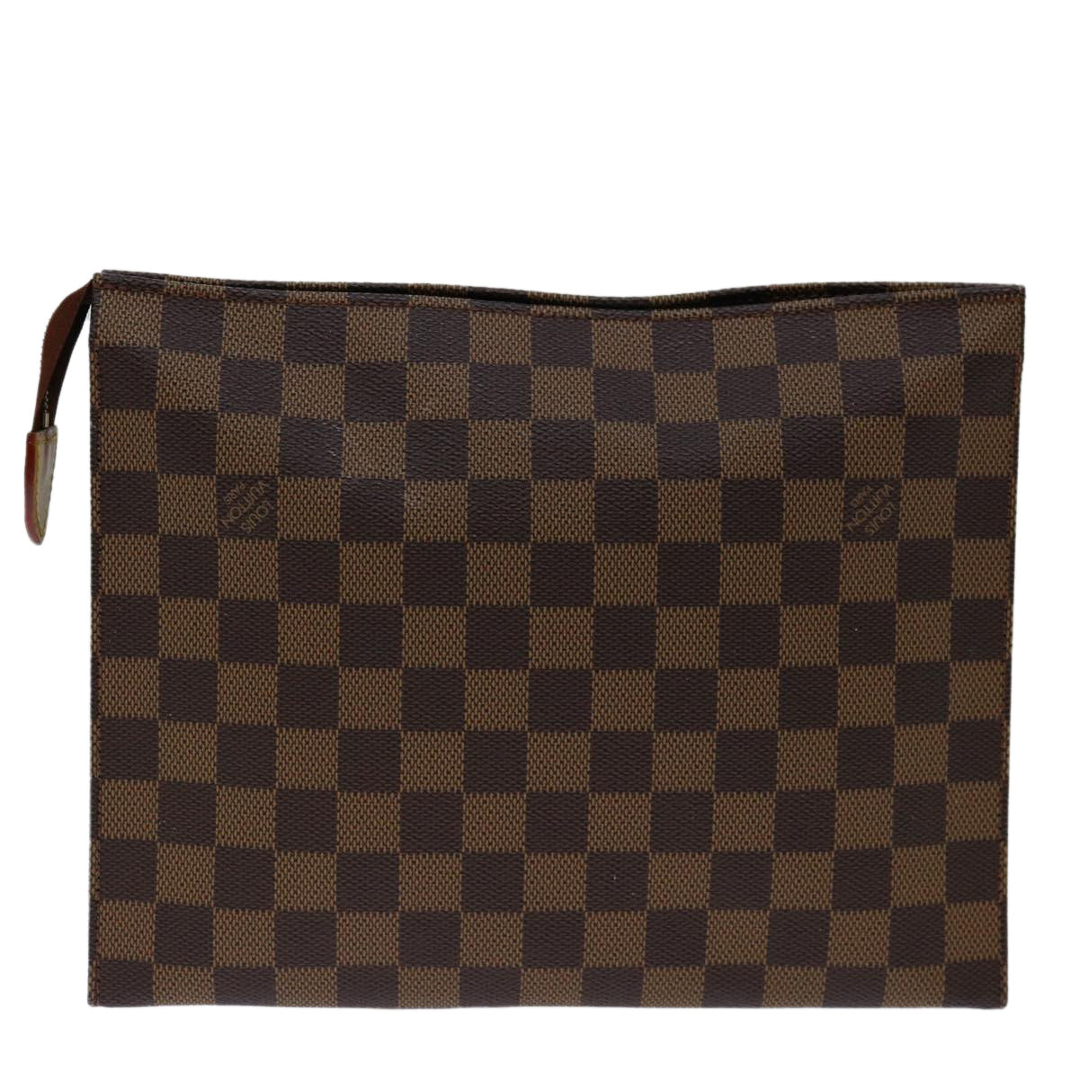 LOUIS VUITTON Damier Ebene Poche Toilette 26 Pouch N47543 LV 71159