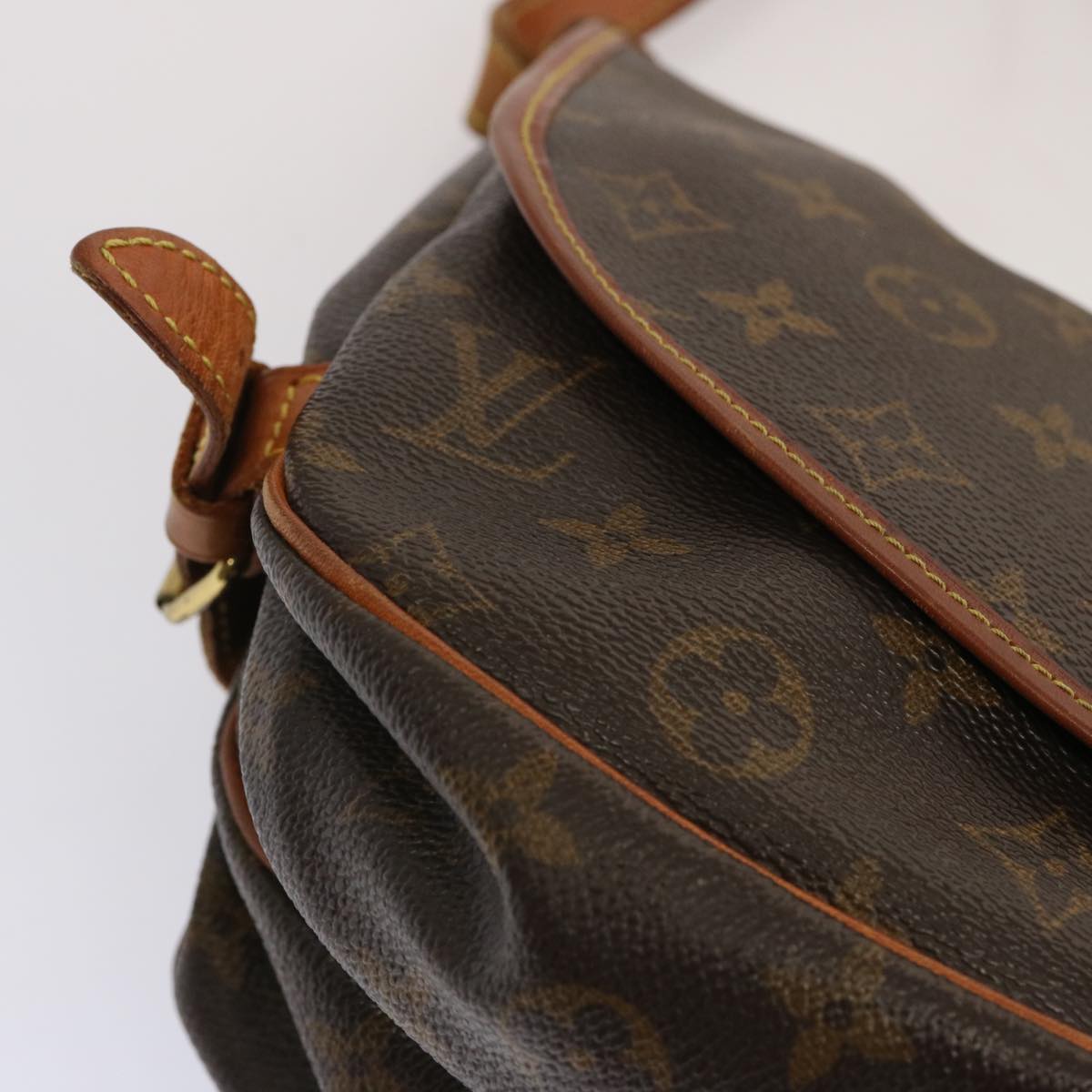 LOUIS VUITTON Monogram Saumur 30 Shoulder Bag M42256 LV 71176
