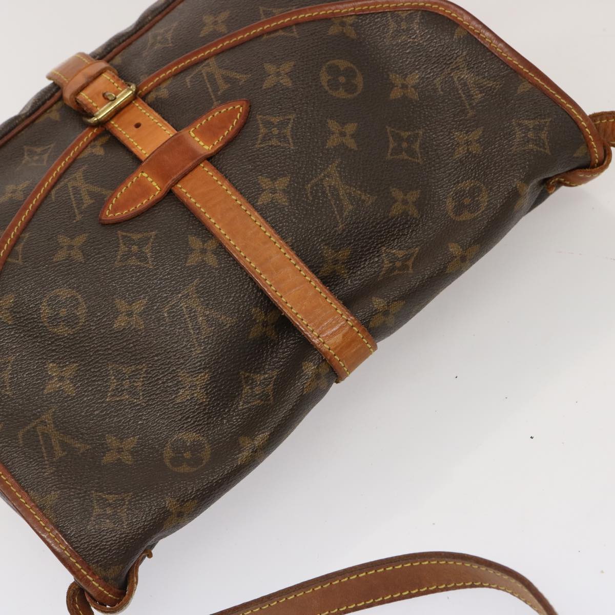 LOUIS VUITTON Monogram Saumur 30 Shoulder Bag M42256 LV 71176