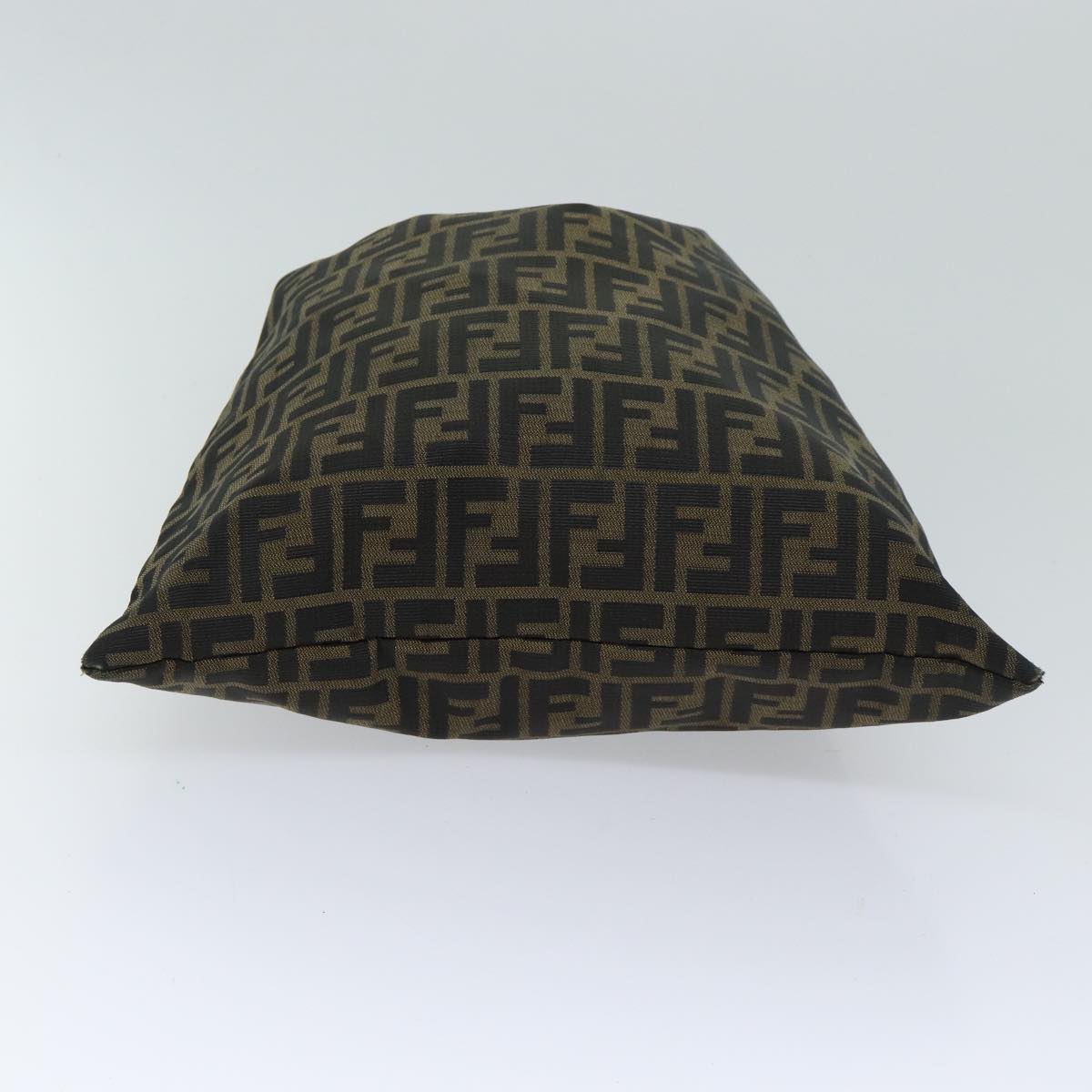 FENDI Zucca Canvas Hand Bag Brown Black 71184