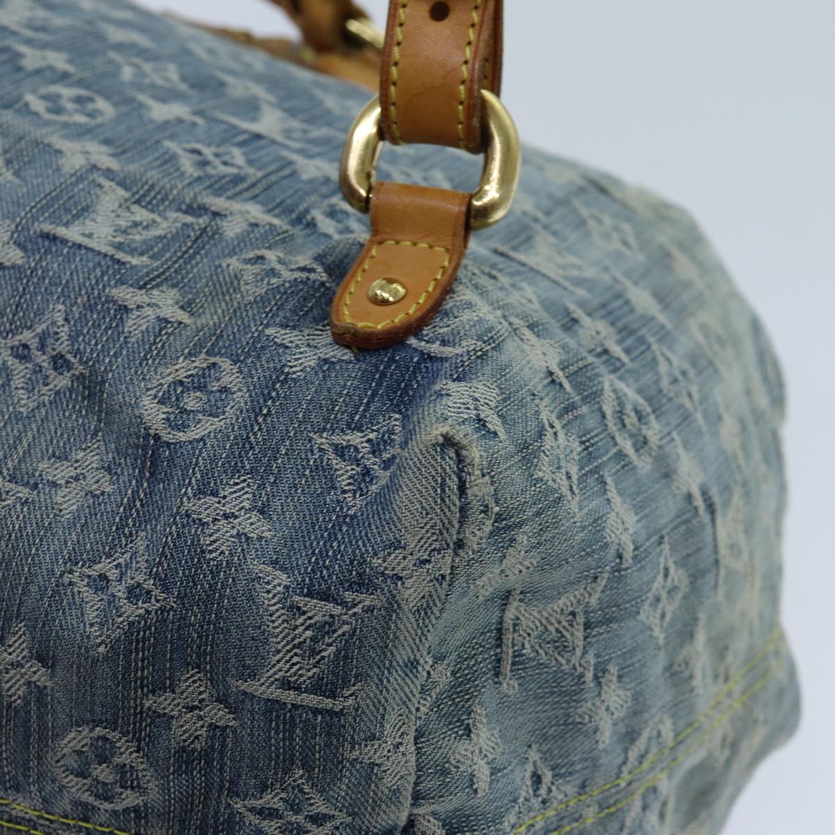 LOUIS VUITTON Monogram Denim Sac A DosGM Backpack Blue M95056 LV 71186