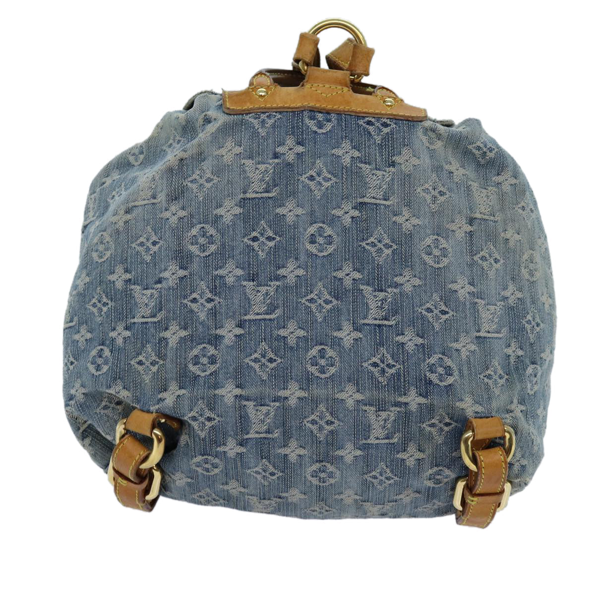 LOUIS VUITTON Monogram Denim Sac A DosGM Backpack Blue M95056 LV 71186