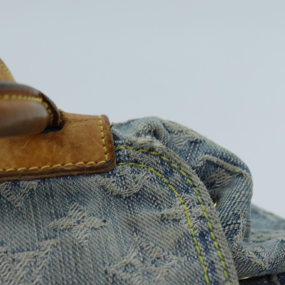 LOUIS VUITTON Monogram Denim Sac A DosGM Backpack Blue M95056 LV 71186