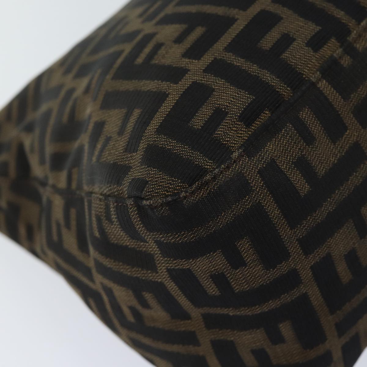 FENDI Zucca Canvas Mamma Baguette Shoulder Bag Brown 71188