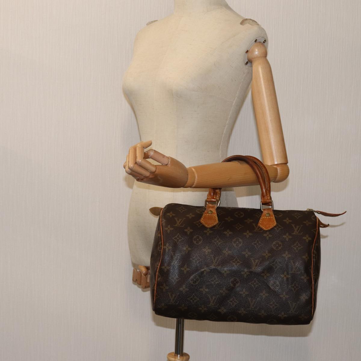 LOUIS VUITTON Monogram Speedy 30 Hand Bag M41526 LV 71194