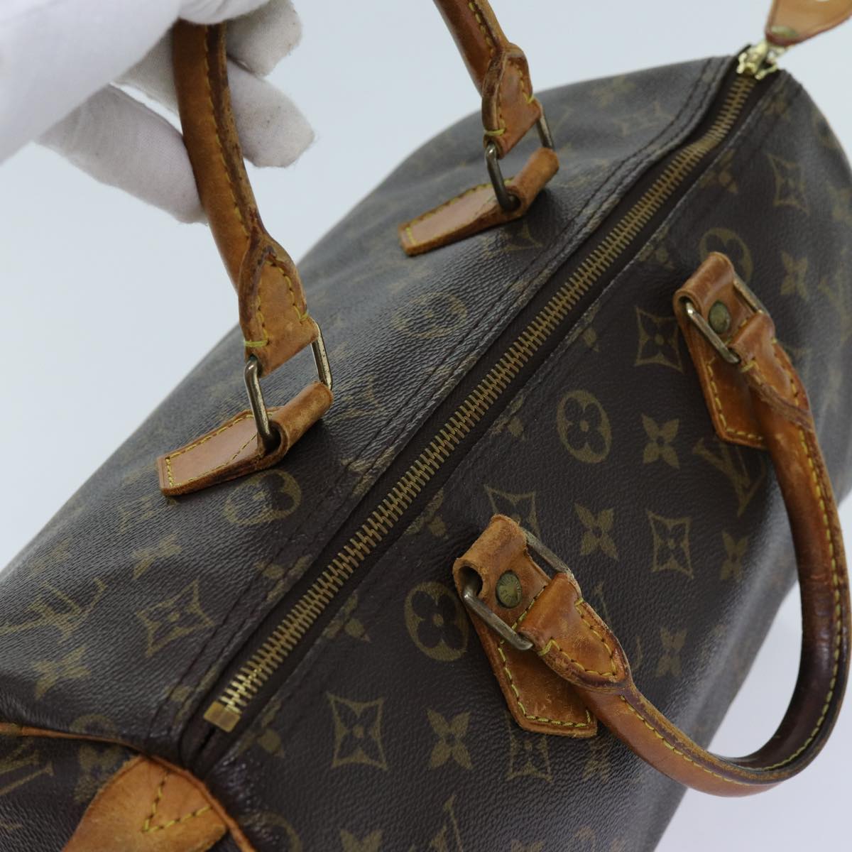 LOUIS VUITTON Monogram Speedy 30 Hand Bag M41526 LV 71194