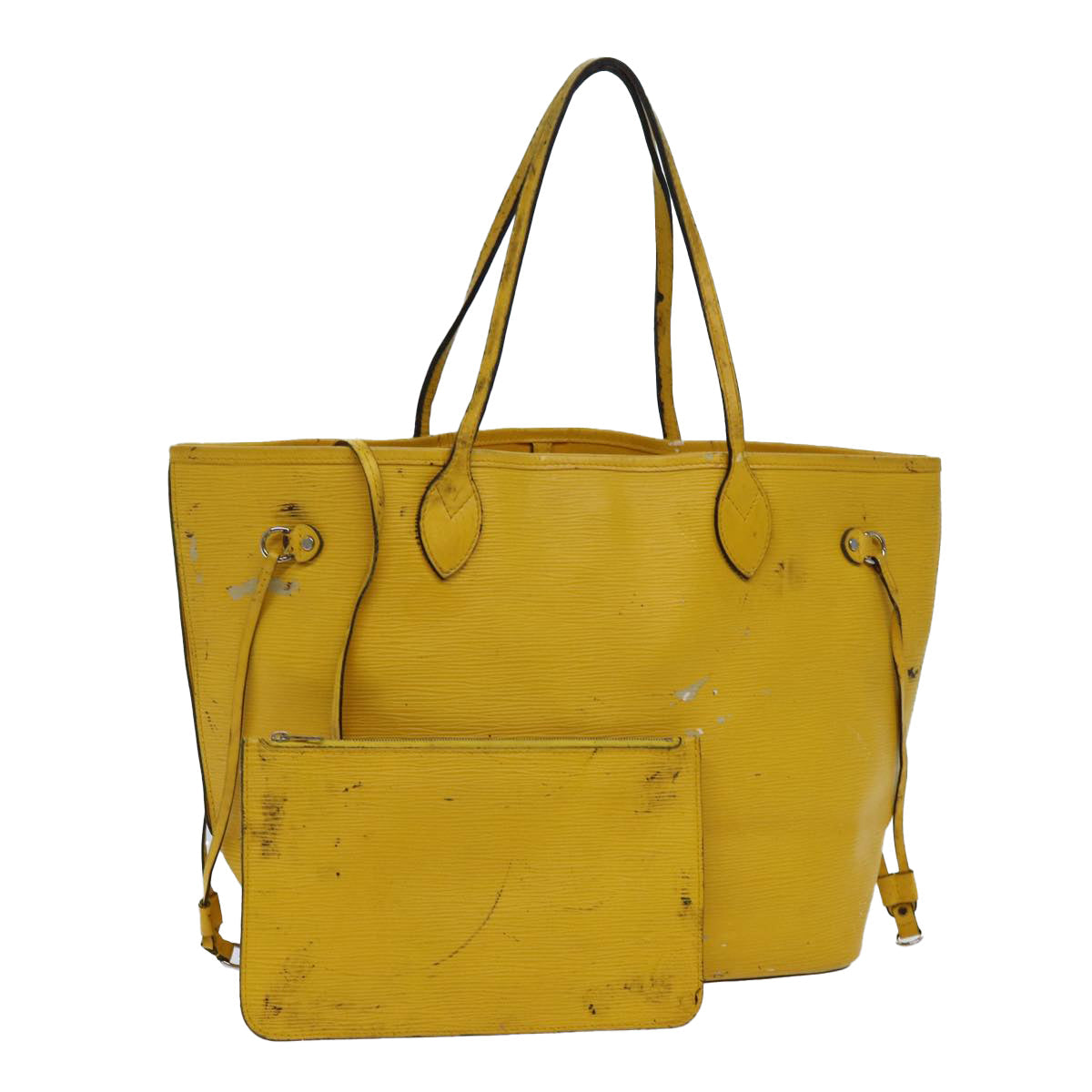 LOUIS VUITTON Epi Neverfull MM Tote Bag Mimosa M40957 LV 71198
