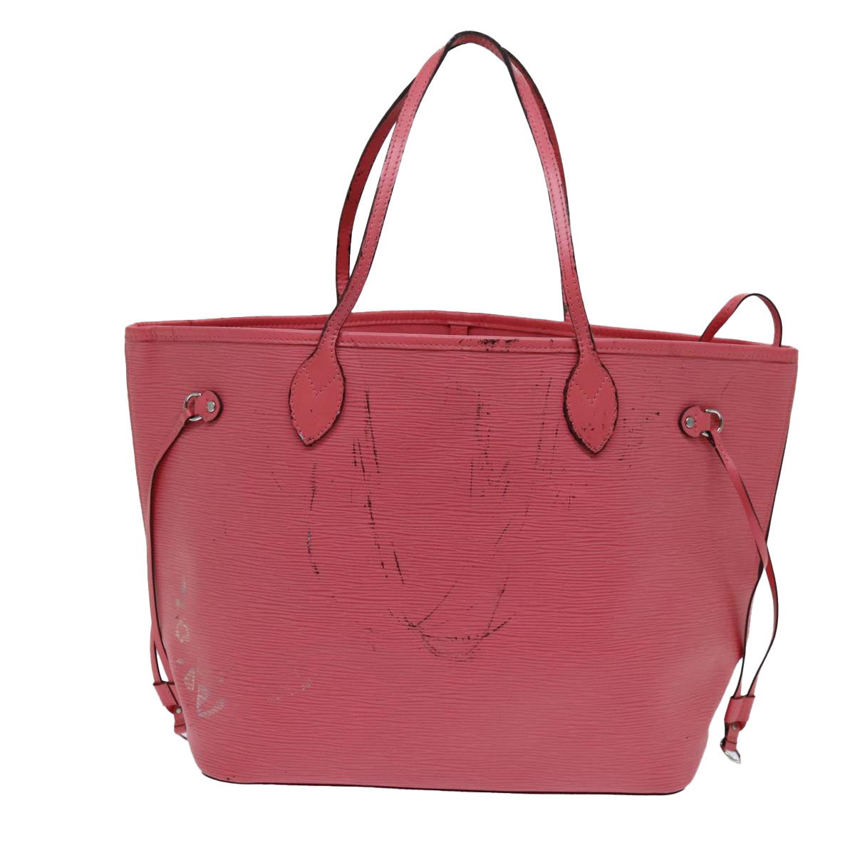 LOUIS VUITTON Epi Neverfull MM Tote Bag Pink Coraille M41093 LV 71199