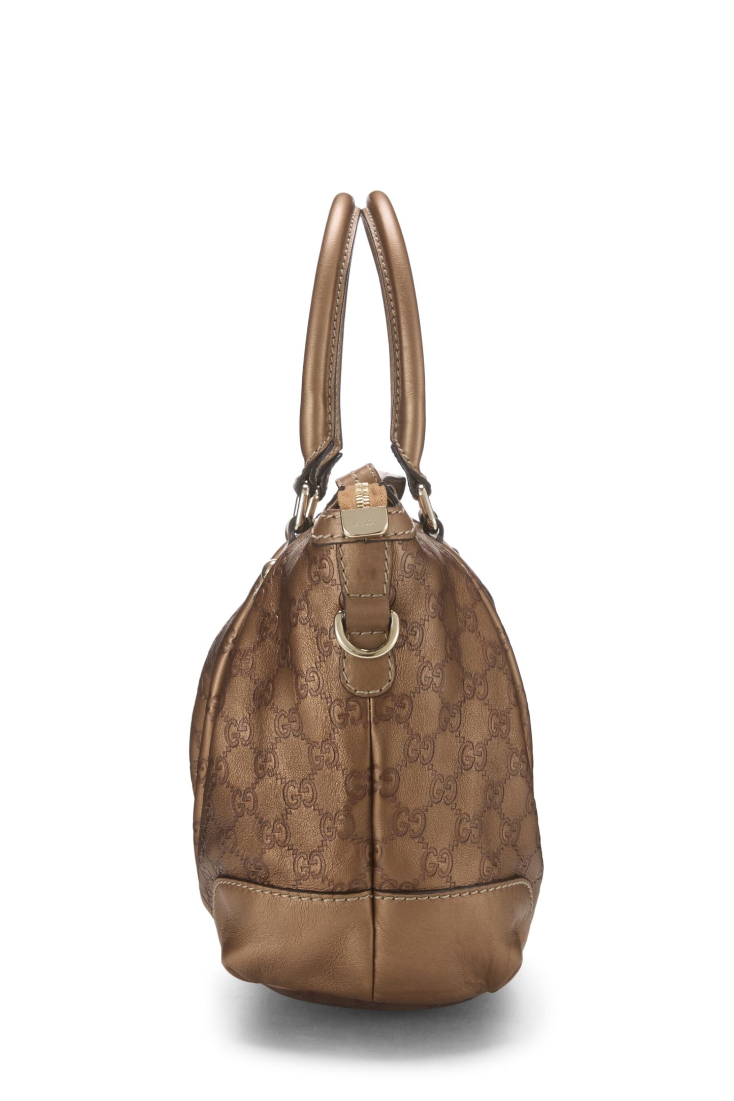 Gucci,  Bronze Guccissima Sukey Handbag Large, Brown