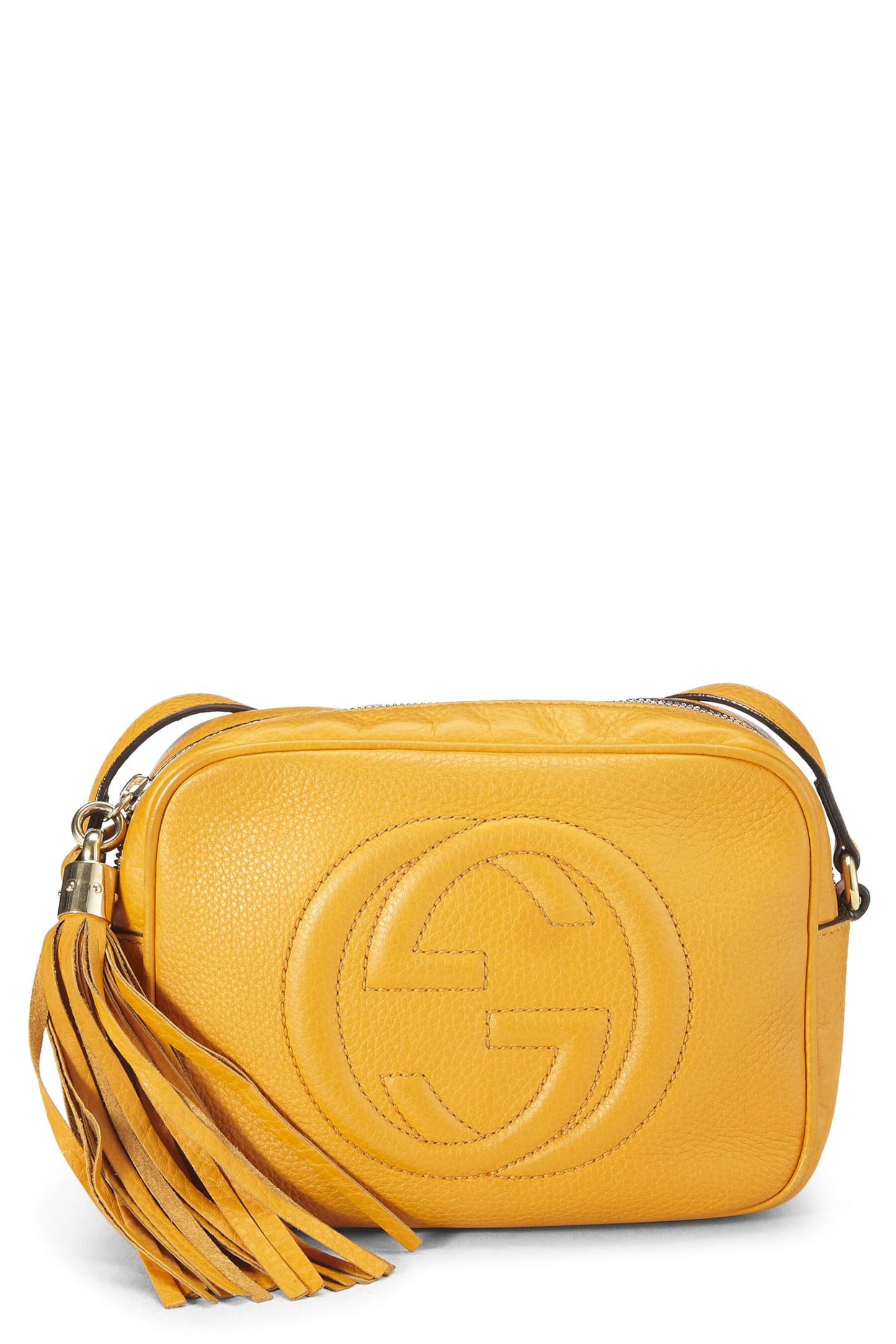 Gucci,  Orange Grained Leather Soho Disco, Orange