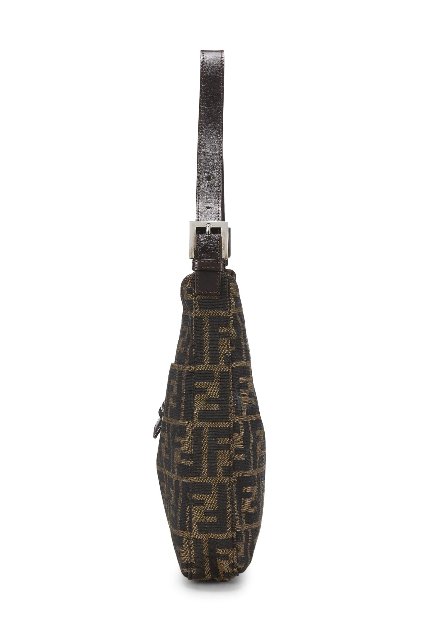 Fendi,  Brown Zucca Canvas Shoulder Bag, Brown