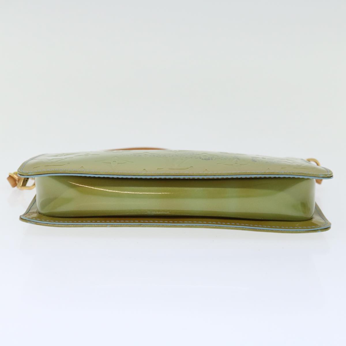 LOUIS VUITTON Monogram Vernis Lexington Pouch Baby Blue M91011 LV 71204