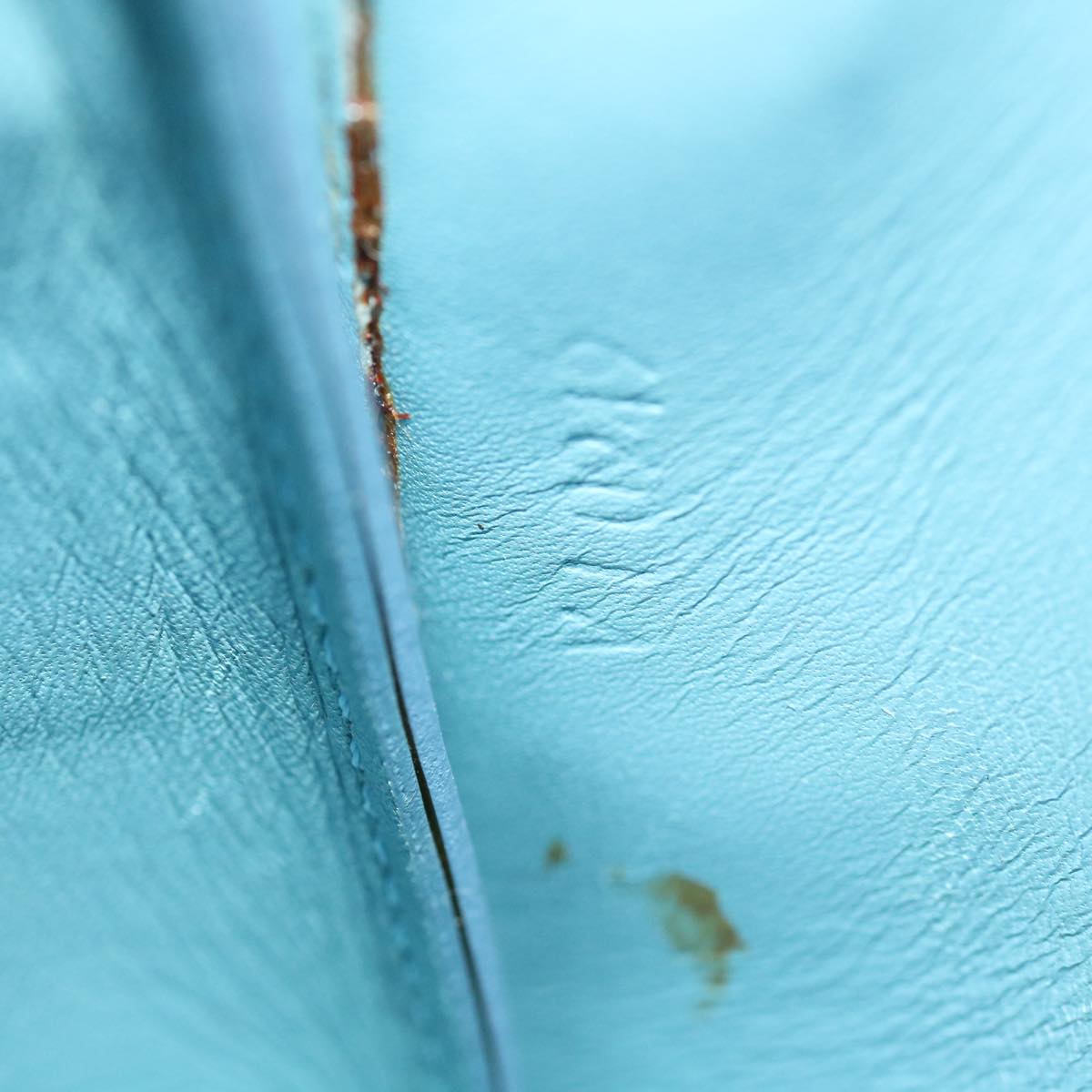 LOUIS VUITTON Monogram Vernis Lexington Pouch Baby Blue M91011 LV 71205