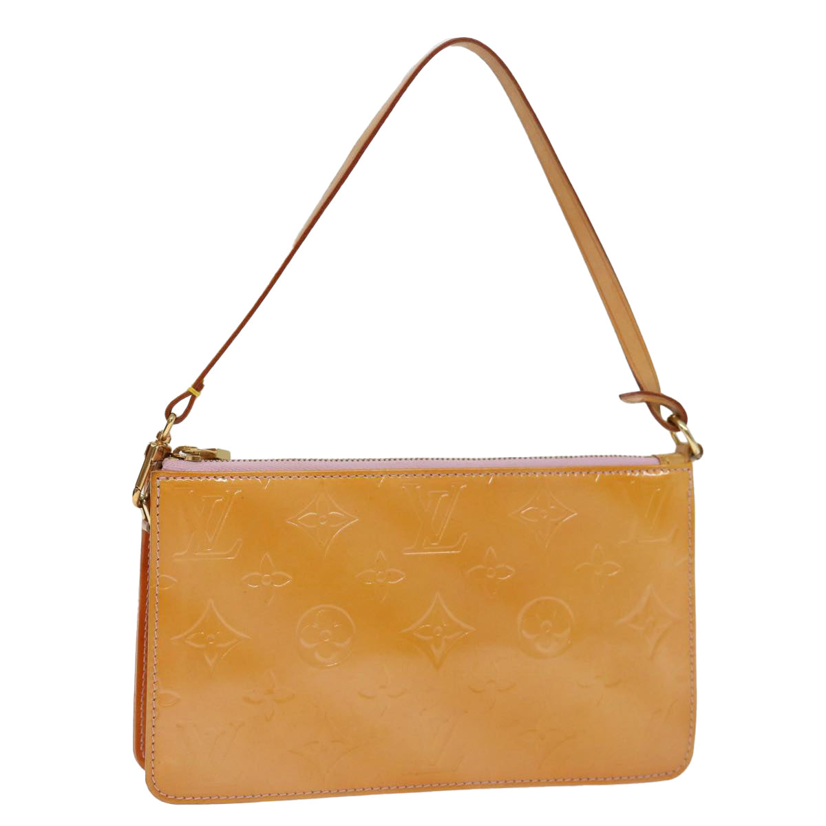 LOUIS VUITTON Vernis Lexington Pouch Marshmallow Pink M91057 LV 71207
