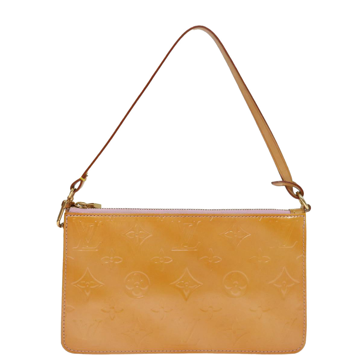 LOUIS VUITTON Vernis Lexington Pouch Marshmallow Pink M91057 LV 71207